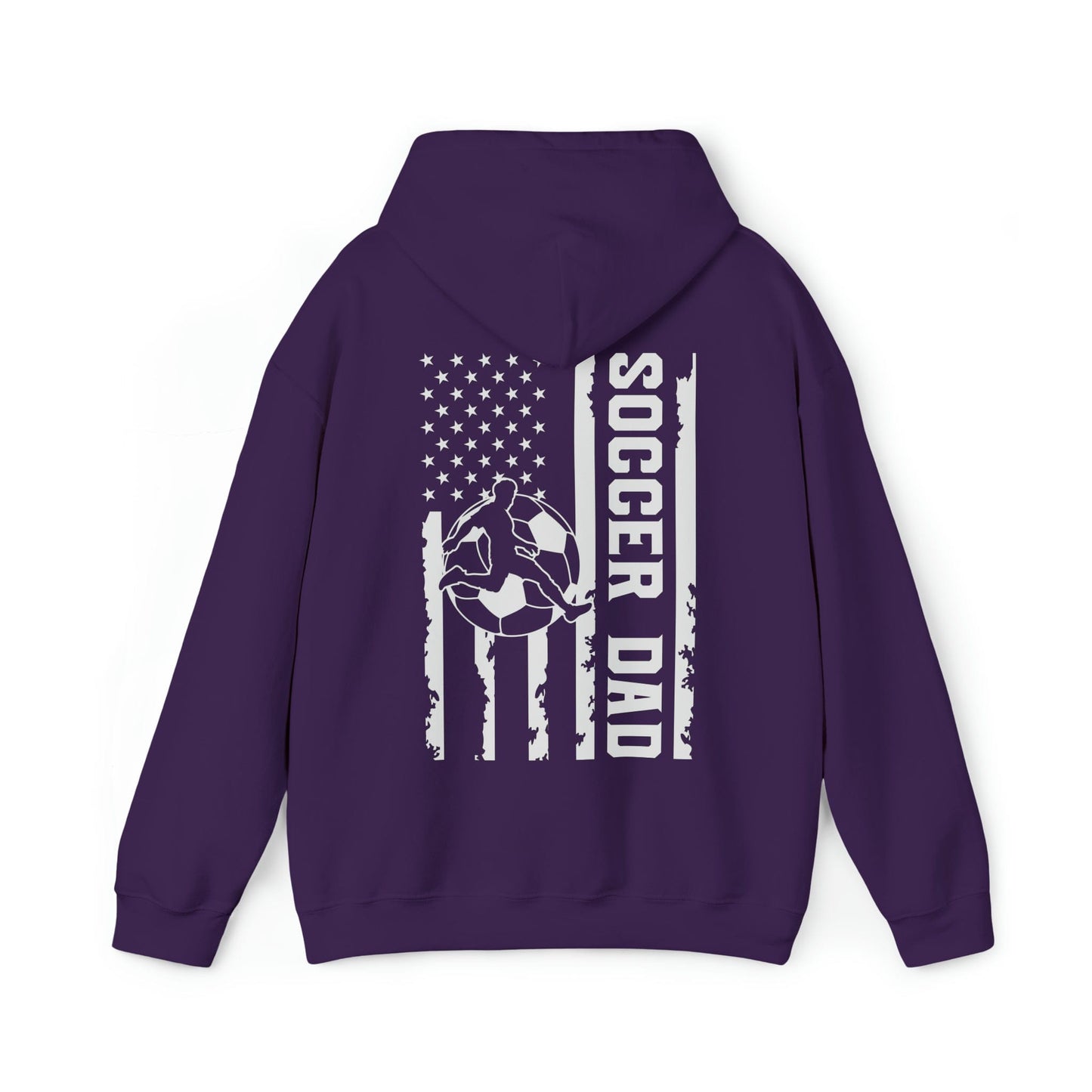 Hoodie Purple / S Soccer Dad | Patriotic | Hooded Sweatshirt