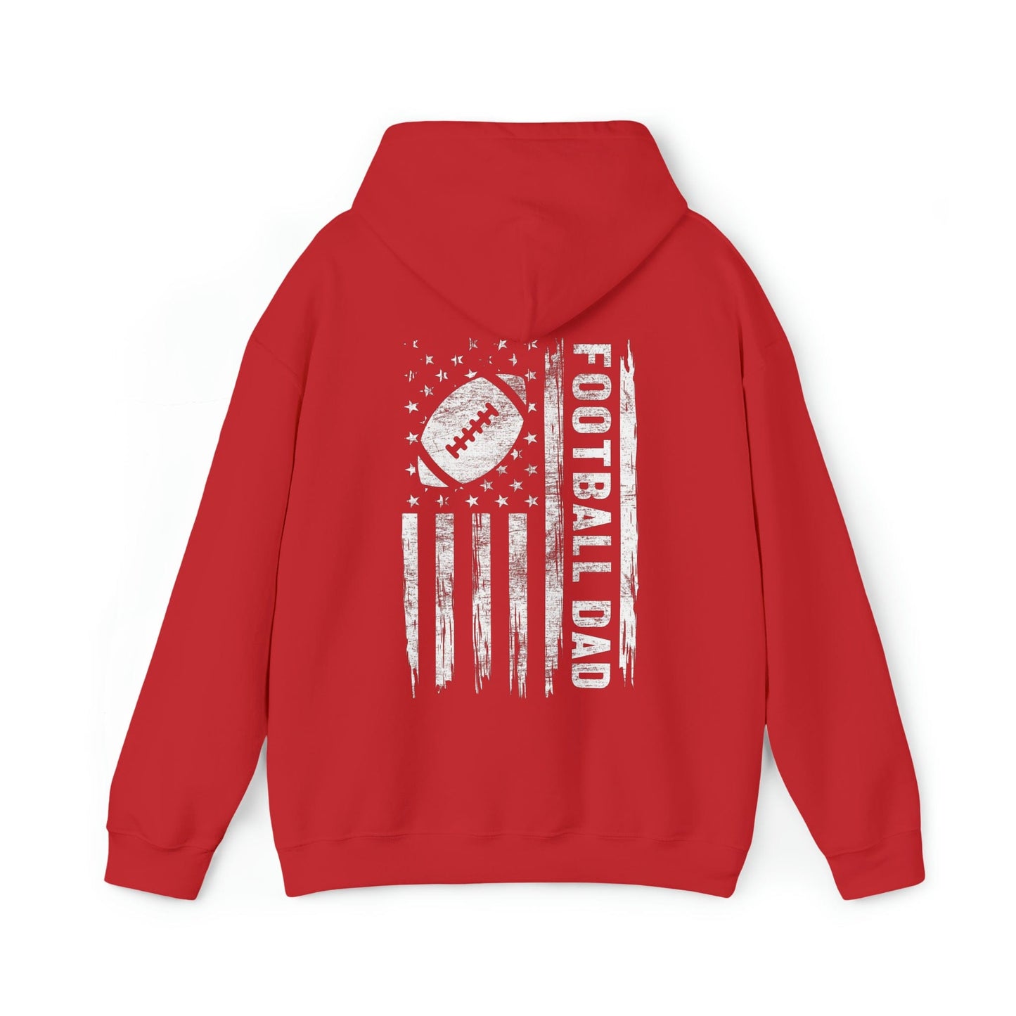 Hoodie Red / S Football Dad | Patriotic | Hooded Sweatshirt