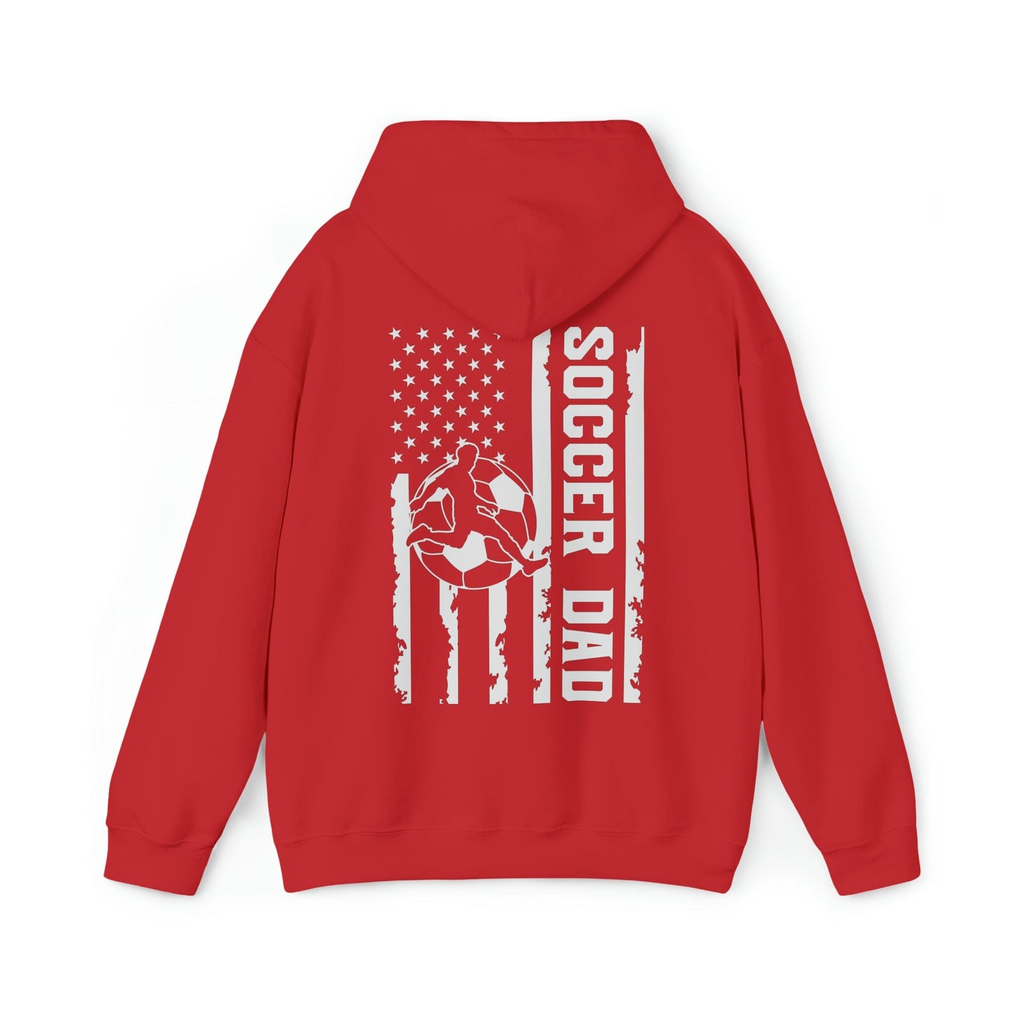 Hoodie Red / S Soccer Dad | Patriotic | Hooded Sweatshirt