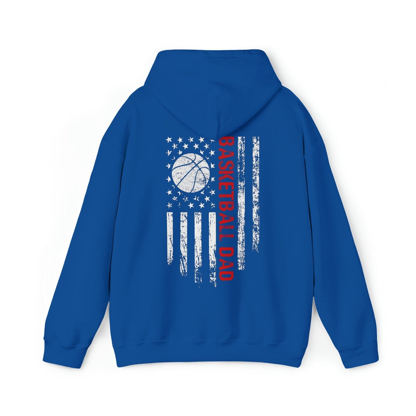 Hoodie Royal / S Basketball Dad | Patriotic | Hooded Sweatshirt