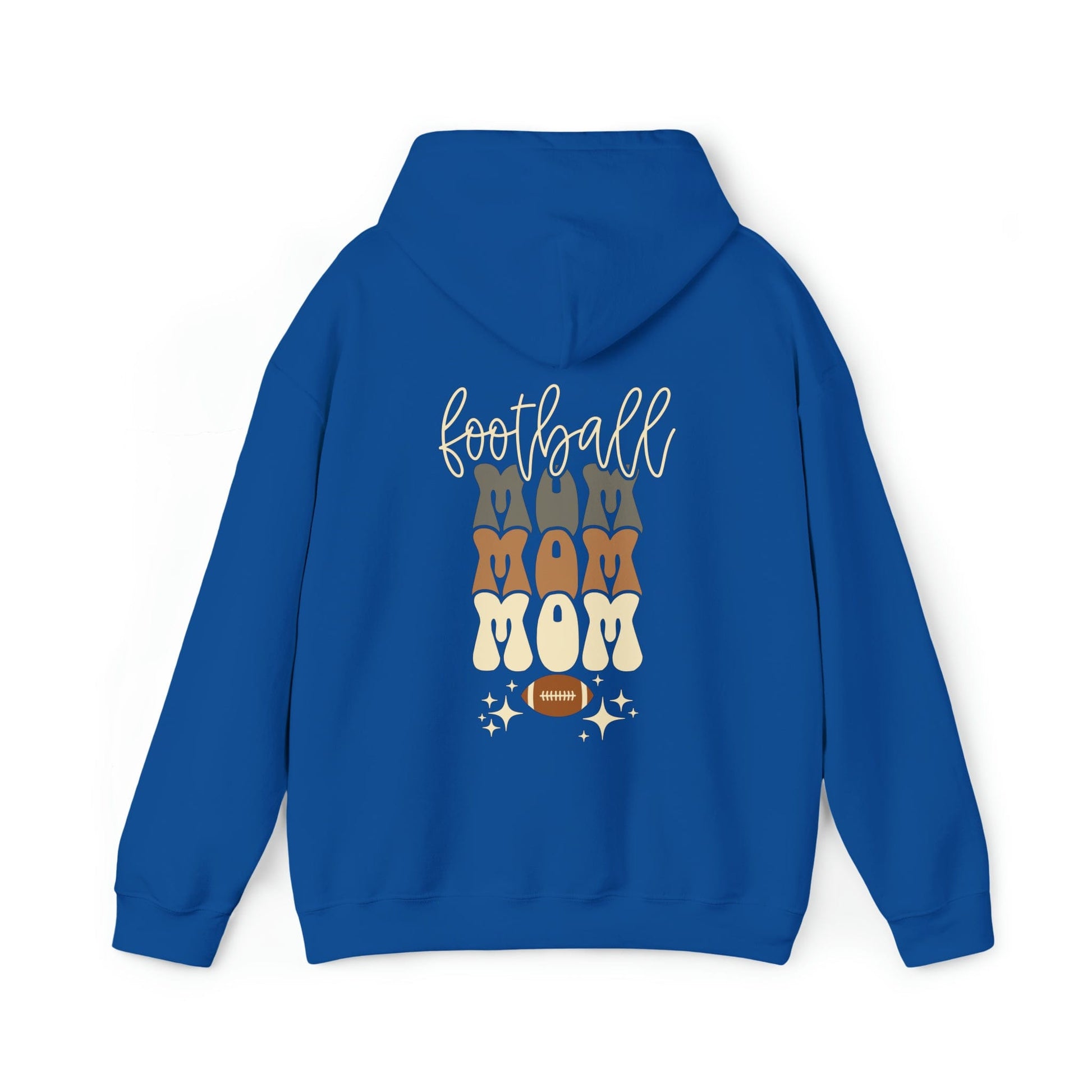 Hoodie Royal / S Football Mom | Retro | Hooded Sweatshirt