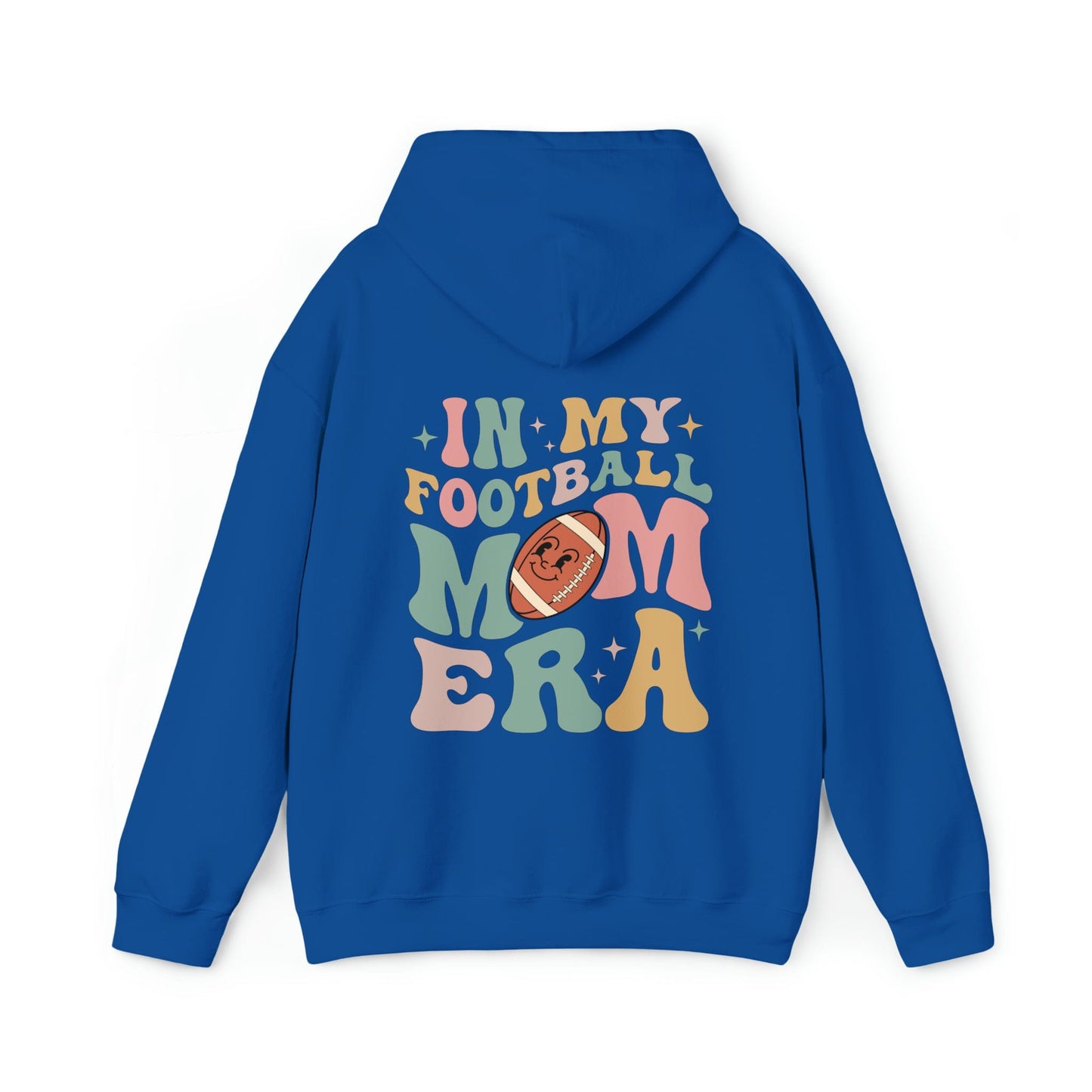 Hoodie Royal / S In My Football Mom Era | Retro | Hooded Sweatshirt