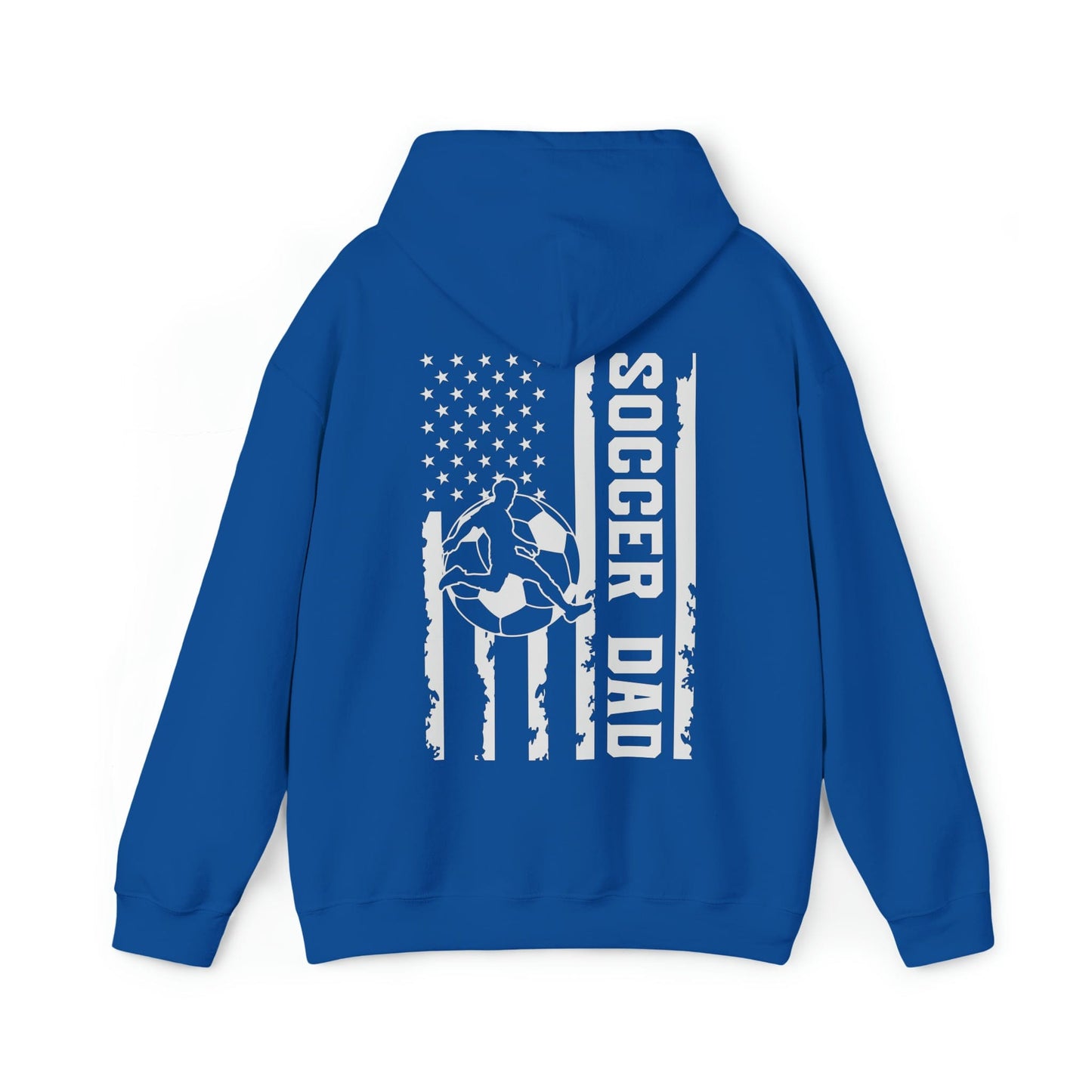 Hoodie Royal / S Soccer Dad | Patriotic | Hooded Sweatshirt