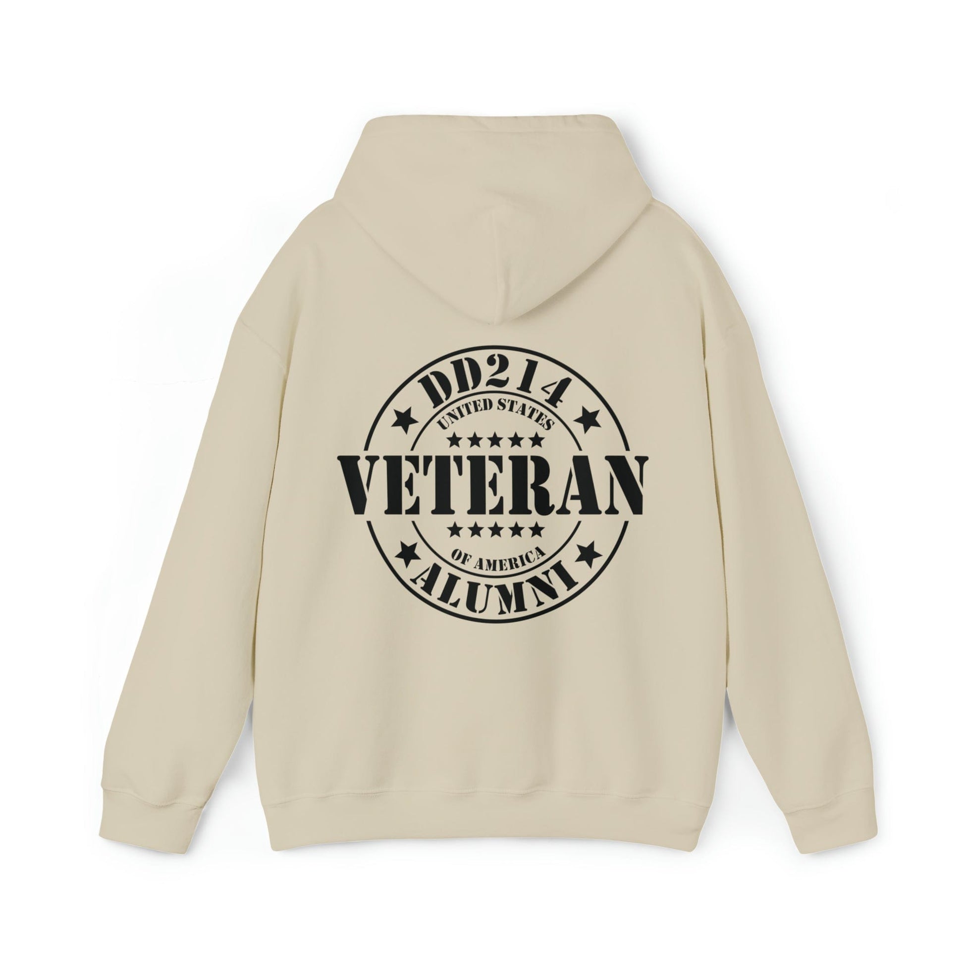 Hoodie Sand / S DD214 Alumni | US Veteran | Hooded Sweatshirt