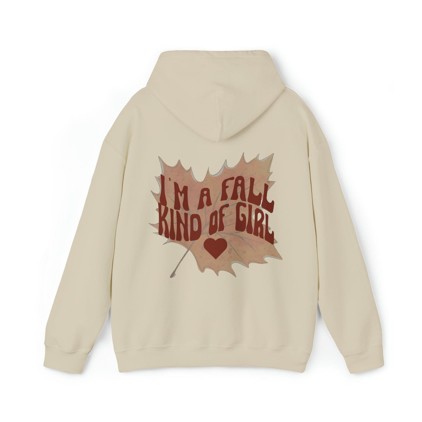 Hoodie Sand / S I'm A Fall Kind of Girl | Retro | Hooded Sweatshirt