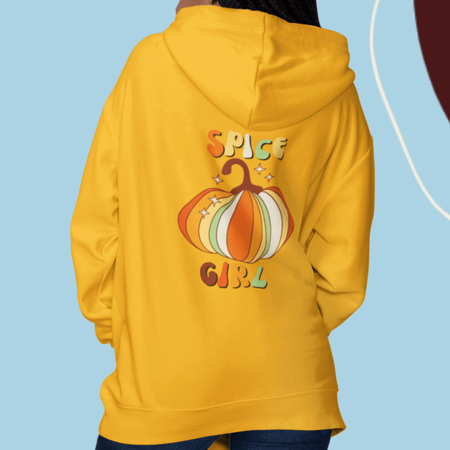 Hoodie Spice Girl | Pumpkin | Retro | Hooded Sweatshirt