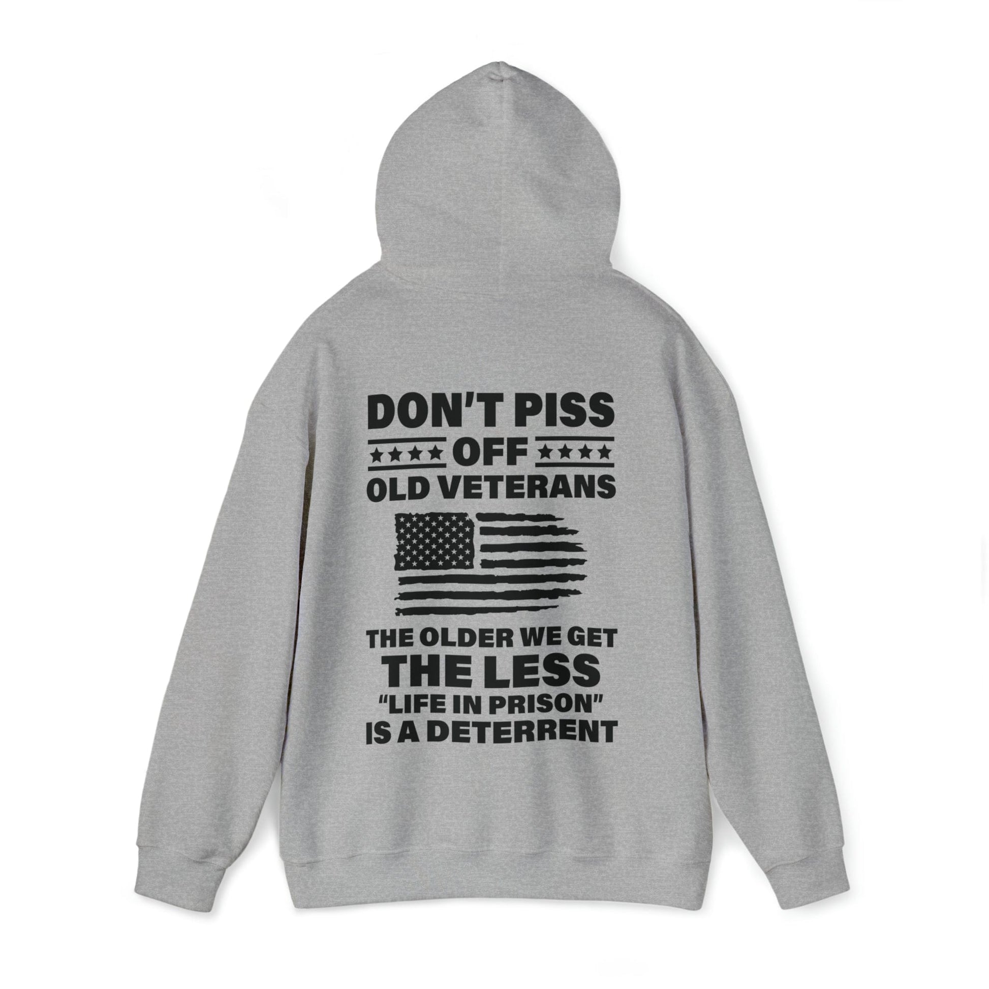 Hoodie Sport Grey / S Don't Piss Off Old Veterans | US Veteran | Hooded Sweatshirt