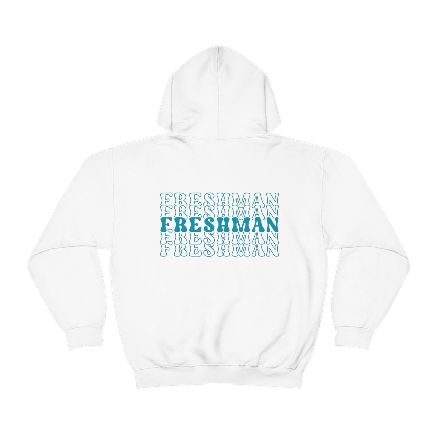 Hoodie White / S Freshman | Stacked Retro | Heavy Blend™ Hooded Sweatshirt