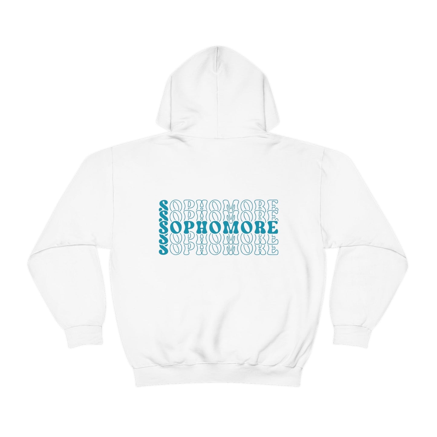 Printify Hoodie White / S Sophomore | Stacked Retro | Heavy Blend™ Hooded Sweatshirt