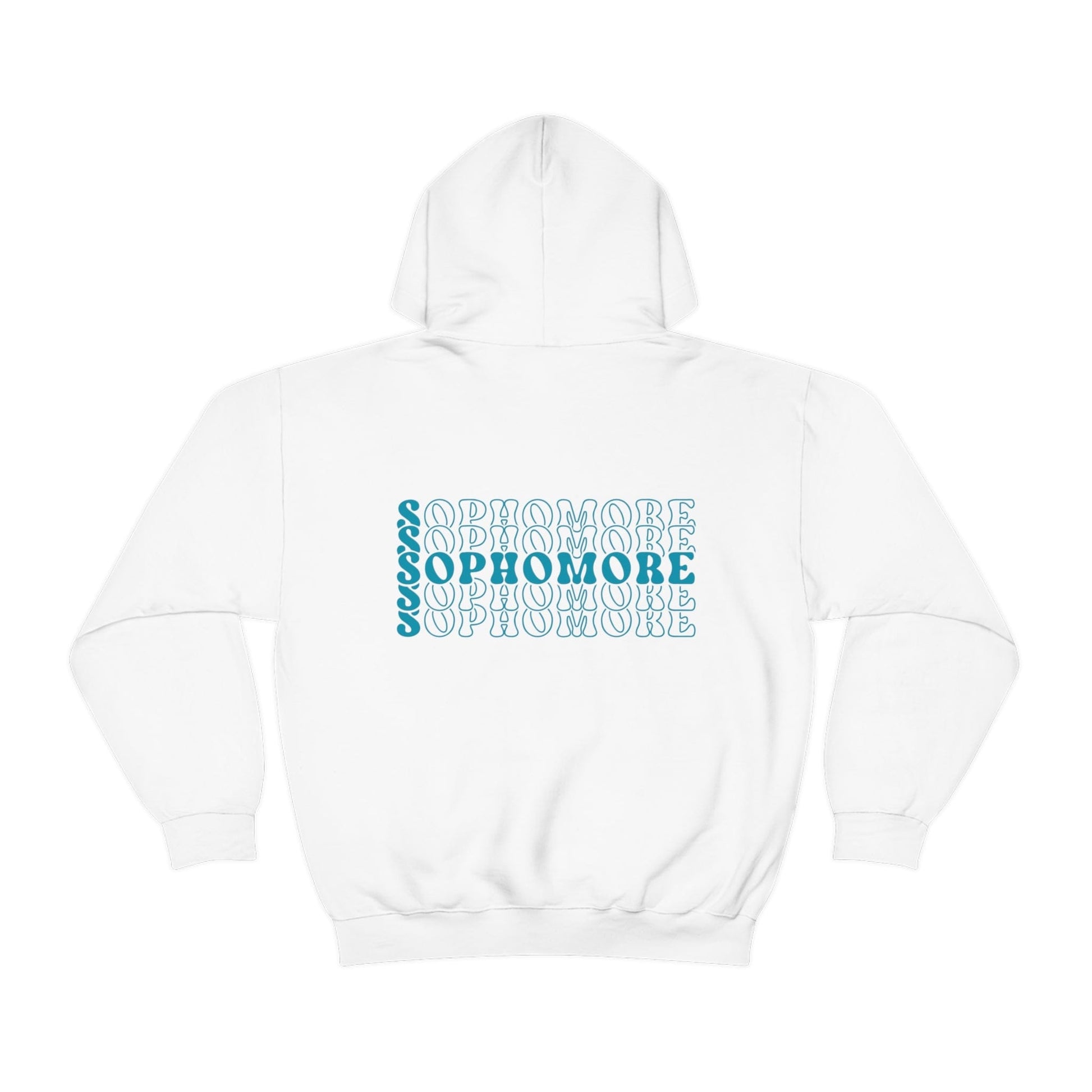 Printify Hoodie White / S Sophomore | Stacked Retro | Heavy Blend™ Hooded Sweatshirt