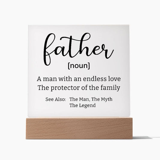 Jewelry Father | Endless Love | Square Acrylic Plaque