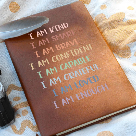 Jewelry I Am Enough | Graphic Leather Journal