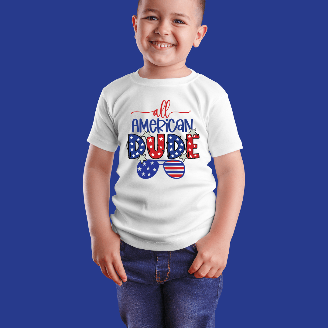 Kids clothes All American Dude | Kids Heavy Cotton™ Tee