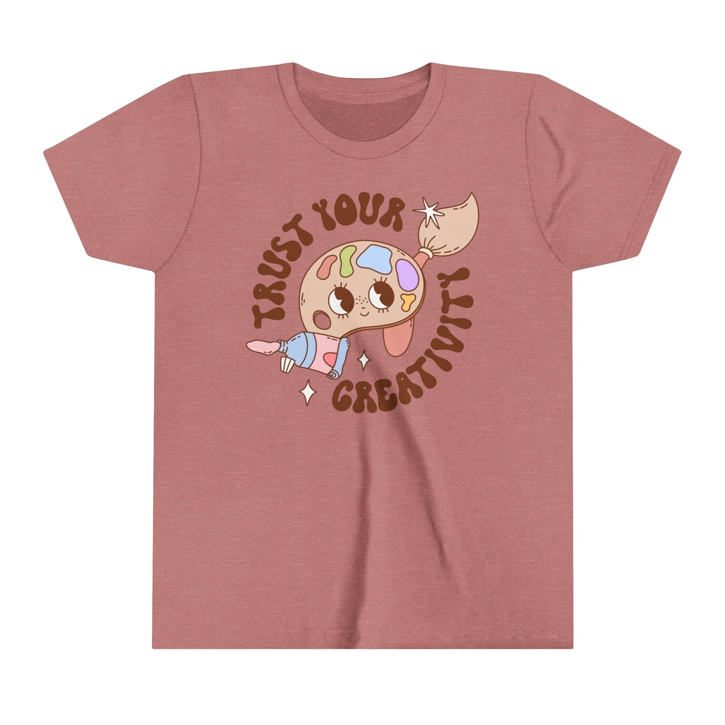 Kids clothes Heather Mauve / S Trust Your Creativity | Retro | YOUTH Short Sleeve Tee