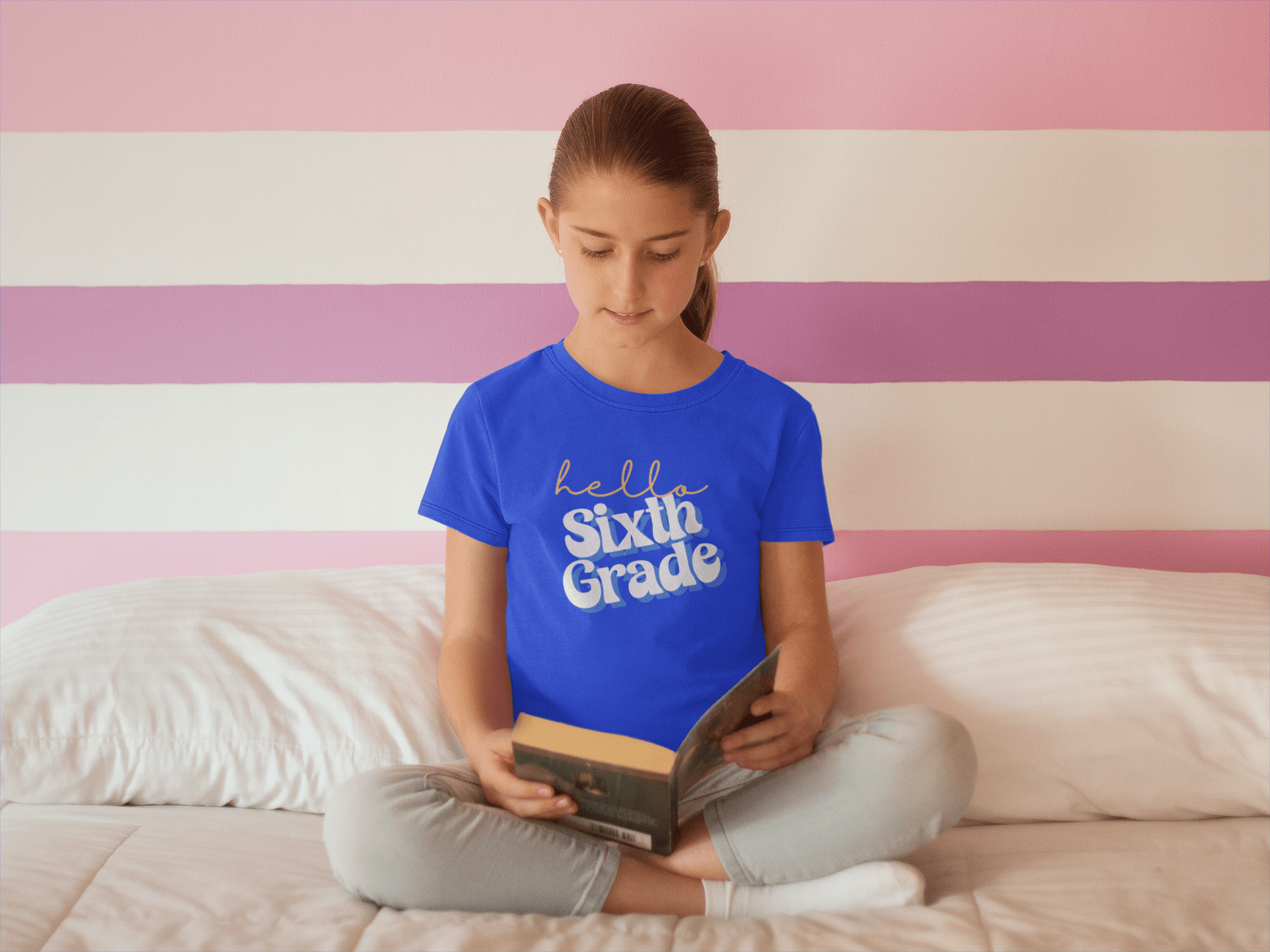 Kids clothes Hello Sixth Grade | Retro | YOUTH Sizes | Cotton Tee