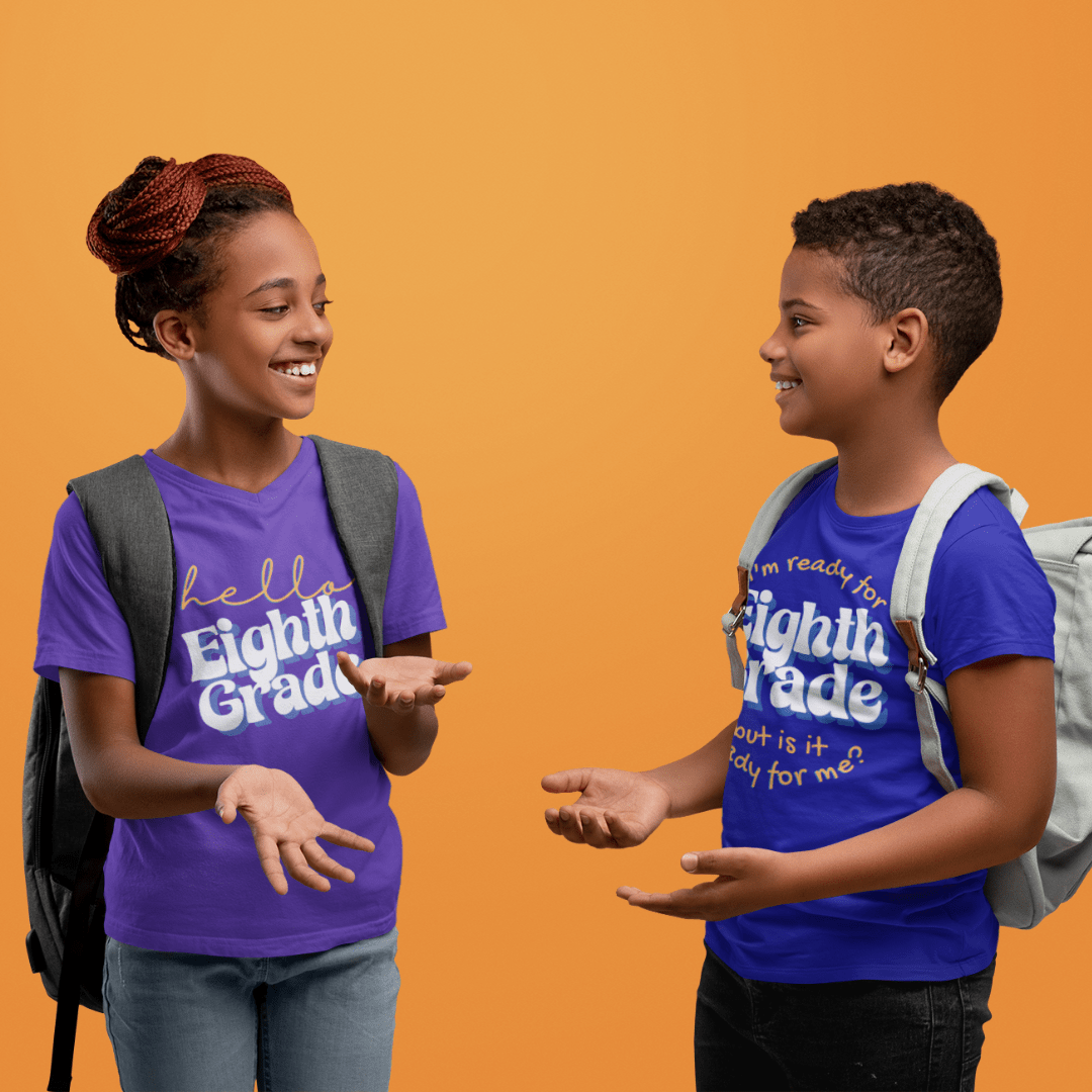 Kids clothes I'm Ready for Eighth Grade | But Is It Ready For Me? | Retro | YOUTH Sizes | Cotton Tee