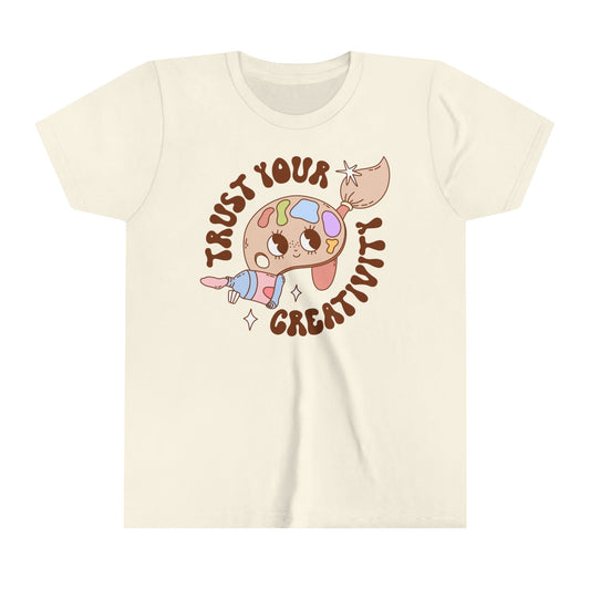 Kids clothes Natural / S Trust Your Creativity | Retro | YOUTH Short Sleeve Tee