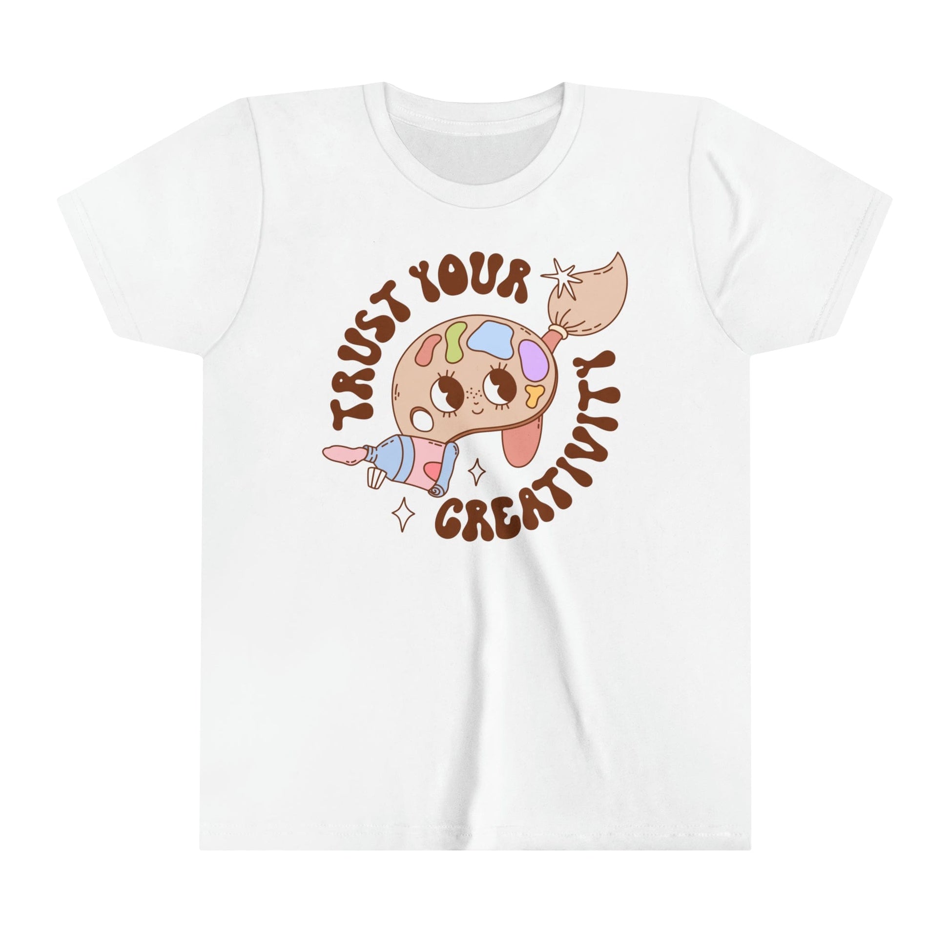 Kids clothes White / S Trust Your Creativity | Retro | YOUTH Short Sleeve Tee