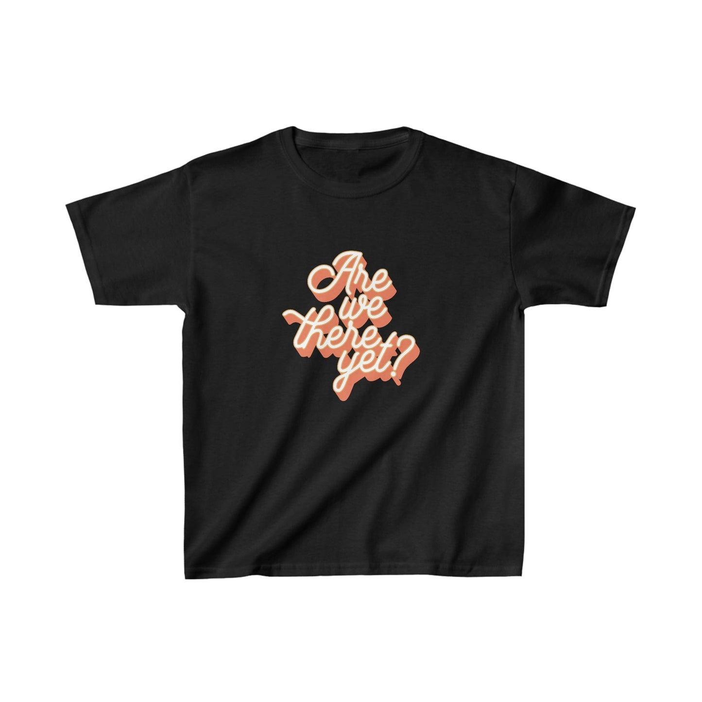 Kids clothes XS / Black Are We There Yet? | Vacation | Summer | Kids Heavy Cotton™ Tee