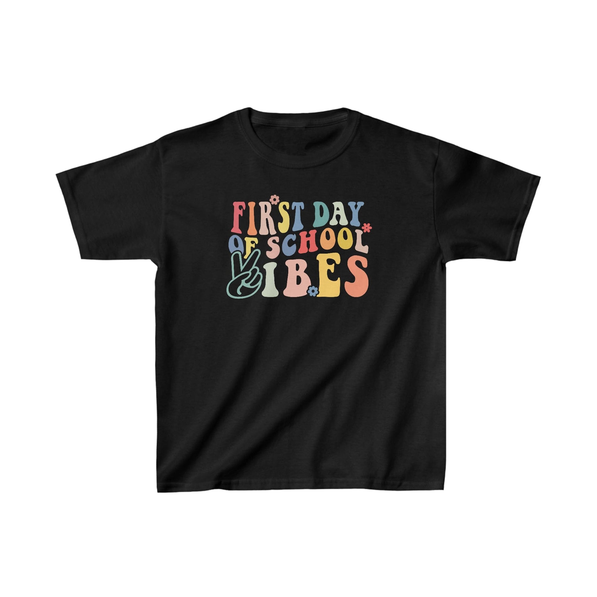 Kids clothes XS / Black First Day of School Vibes | Retro | YOUTH Sizes | Cotton Tee