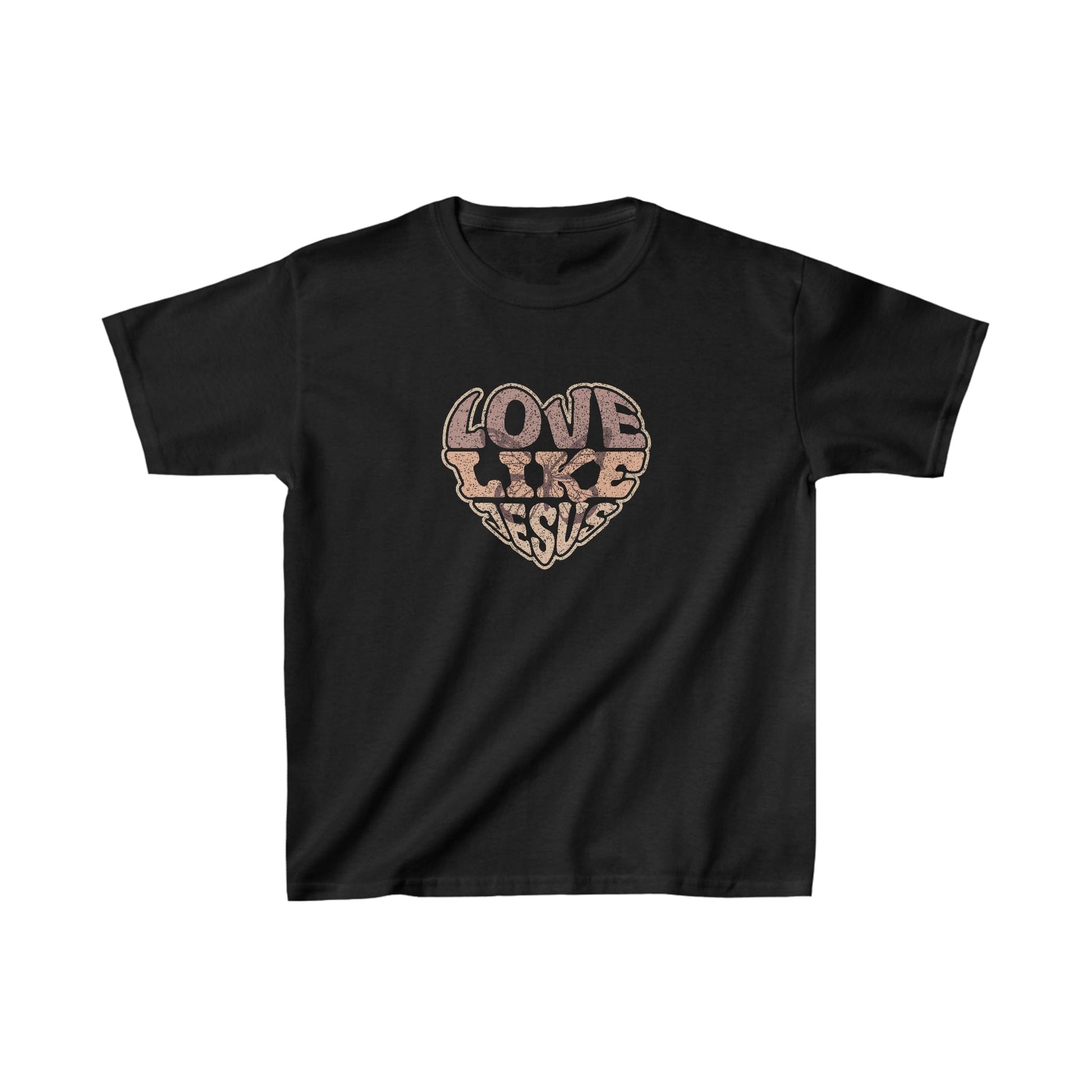 Kids clothes XS / Black Love Like Jesus | Christian | Kids Heavy Cotton™ Tee