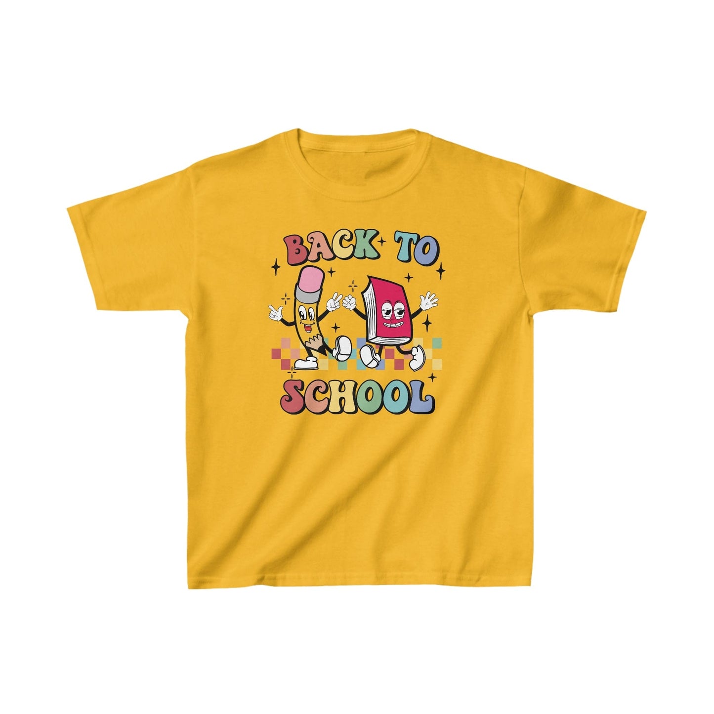 Kids clothes XS / Gold Back to School | Retro | YOUTH Sizes | Cotton Tee