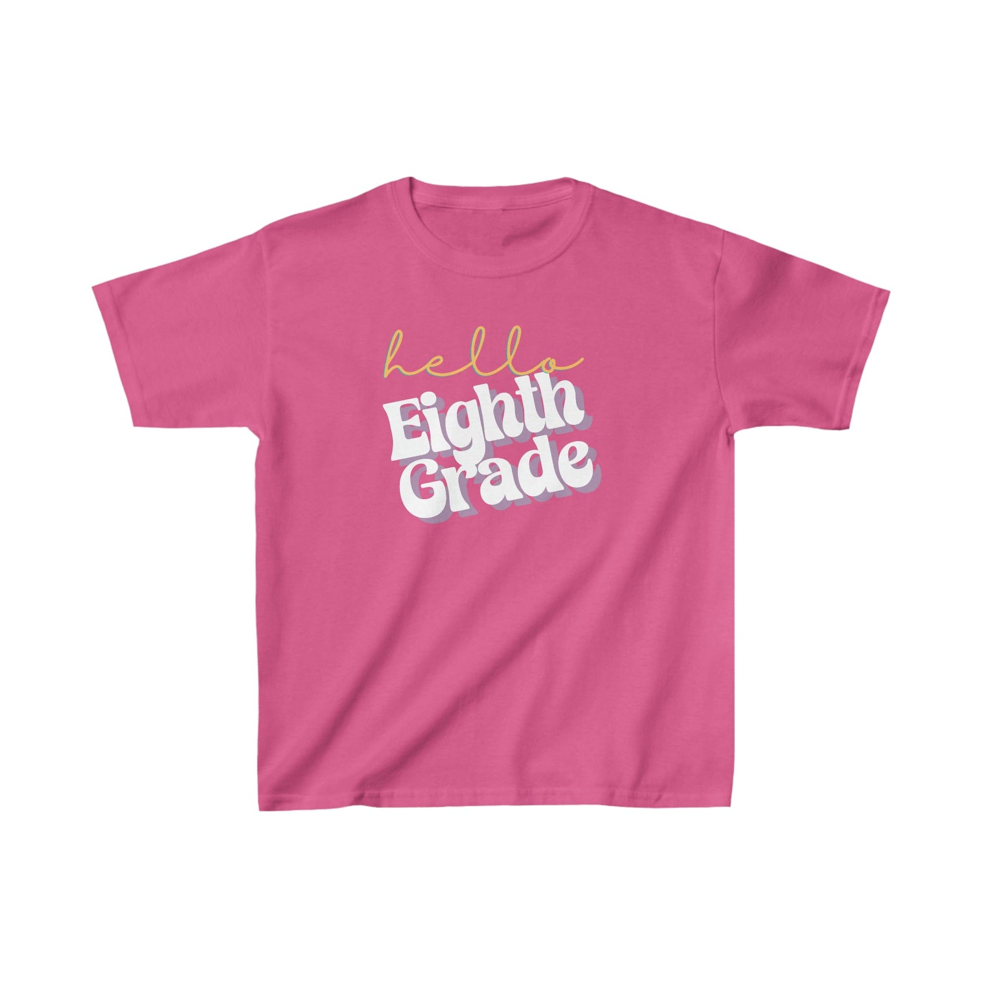 Kids clothes XS / Heliconia Hello Eighth Grade | Retro | YOUTH Sizes | Cotton Tee