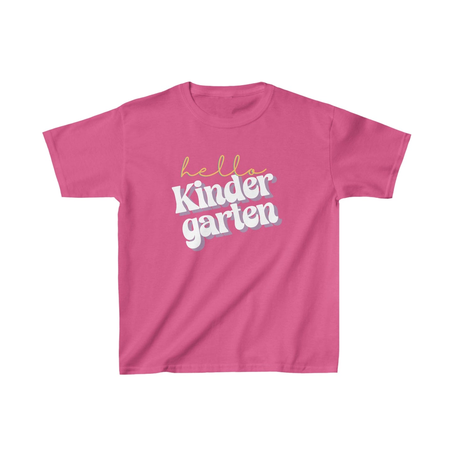 Kids clothes XS / Heliconia Hello Kindergarten | Retro | YOUTH Sizes | CottonTee