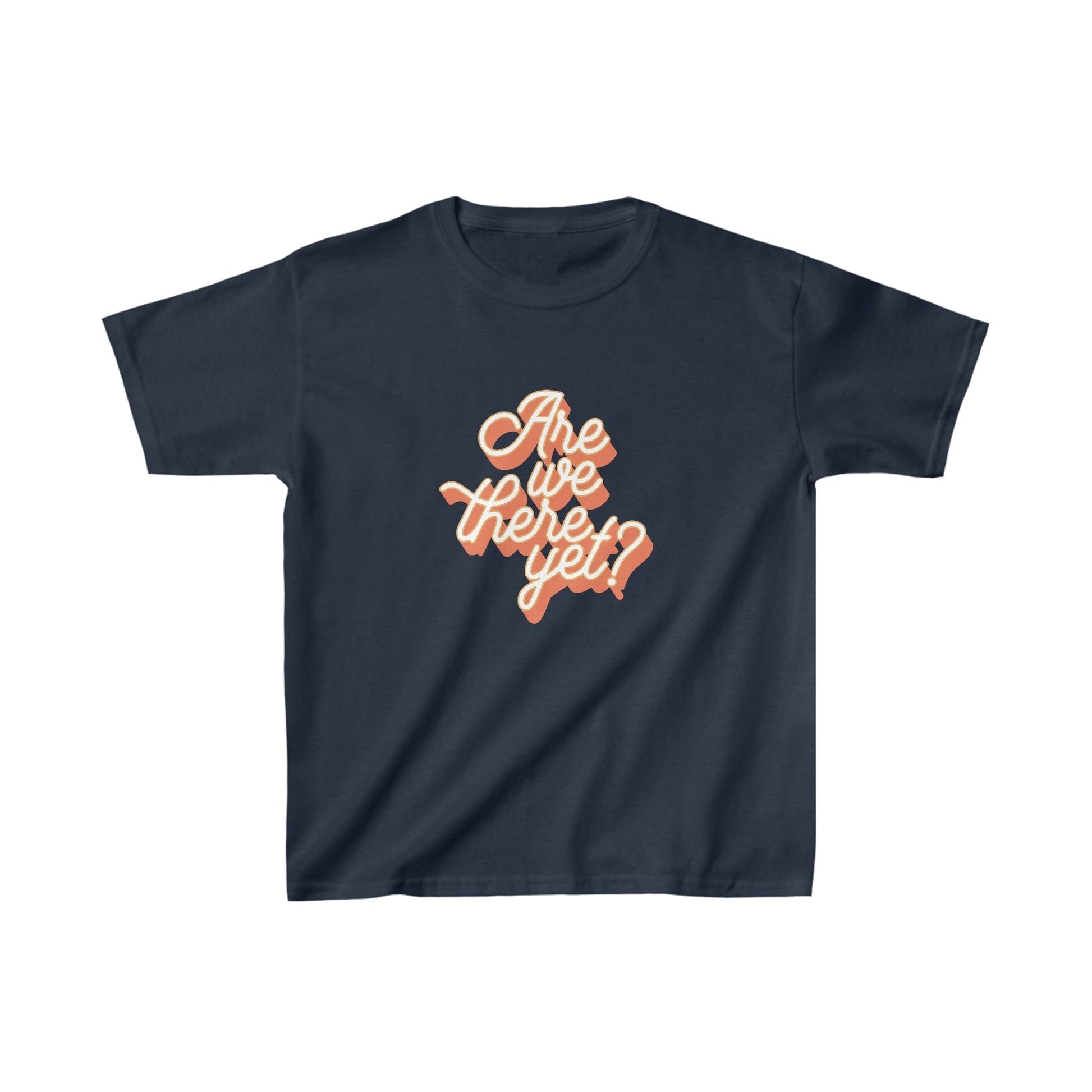 Kids clothes XS / Navy Are We There Yet? | Vacation | Summer | Kids Heavy Cotton™ Tee