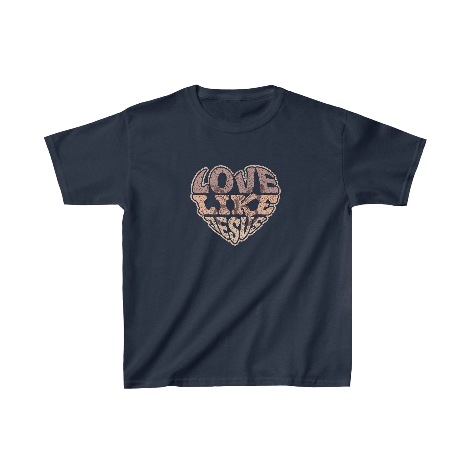 Kids clothes XS / Navy Love Like Jesus | Christian | Kids Heavy Cotton™ Tee