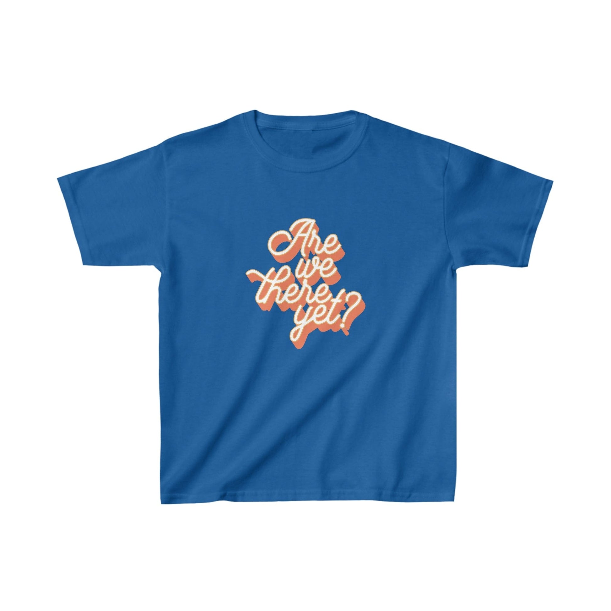 Kids clothes XS / Royal Are We There Yet? | Vacation | Summer | Kids Heavy Cotton™ Tee