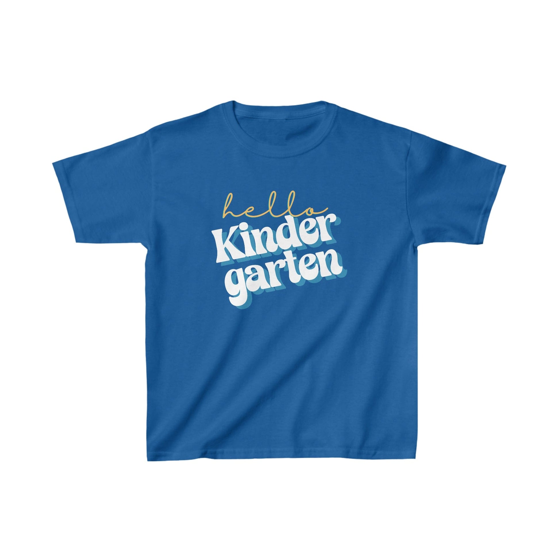 Kids clothes XS / Royal Hello Kindergarten | Retro | YOUTH Sizes | CottonTee