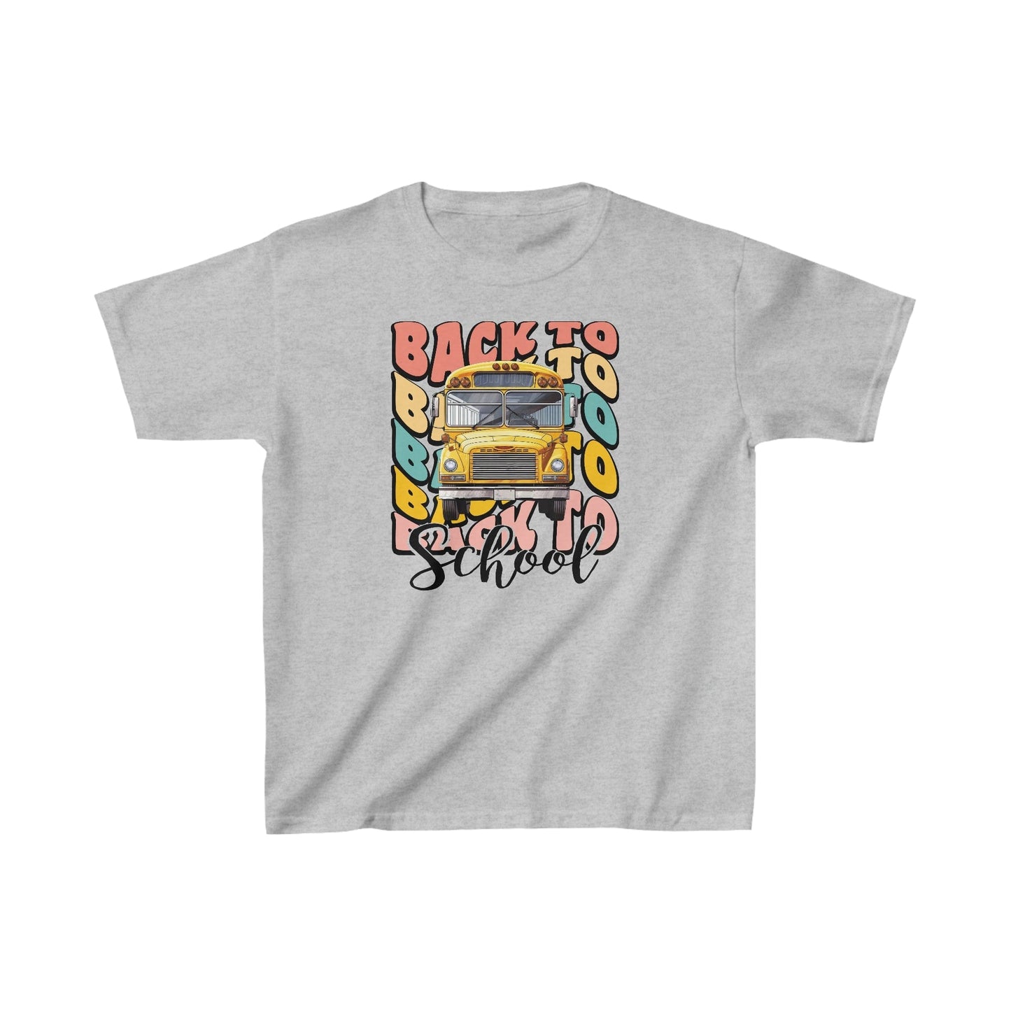 Kids clothes XS / Sport Grey Back to School | School Bus | Retro | YOUTH Sizes | Cotton Tee