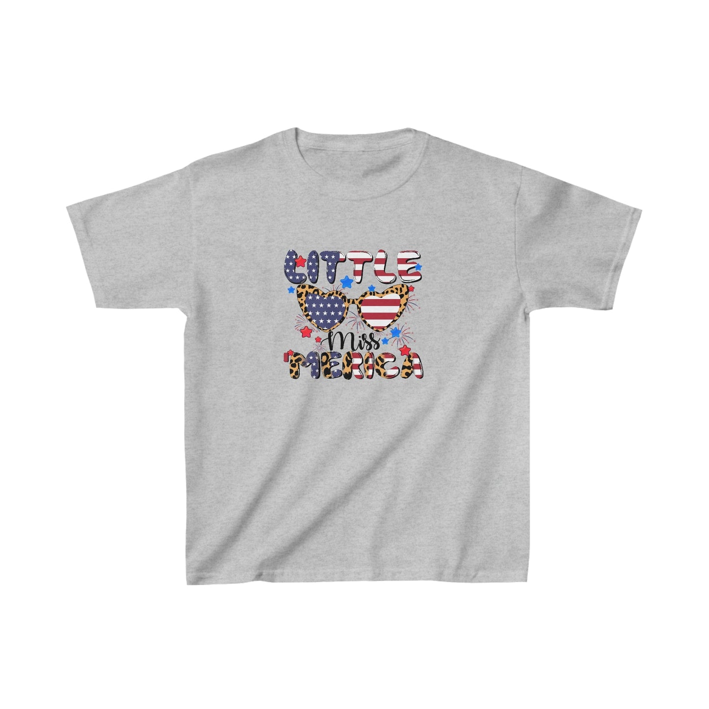 Kids clothes XS / Sport Grey Little Miss 'Merica | Kids Heavy Cotton™ Tee