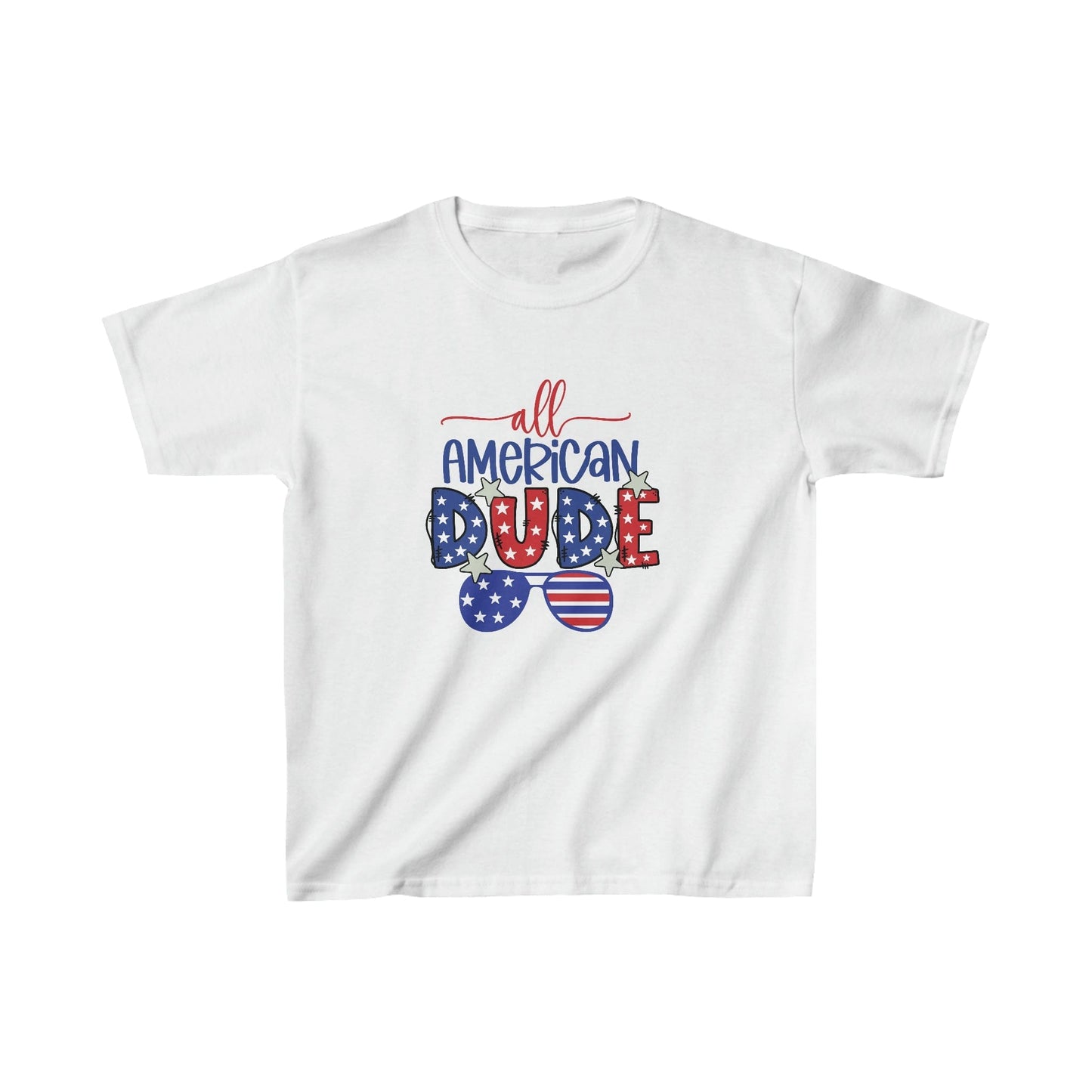 Kids clothes XS / White All American Dude | Kids Heavy Cotton™ Tee