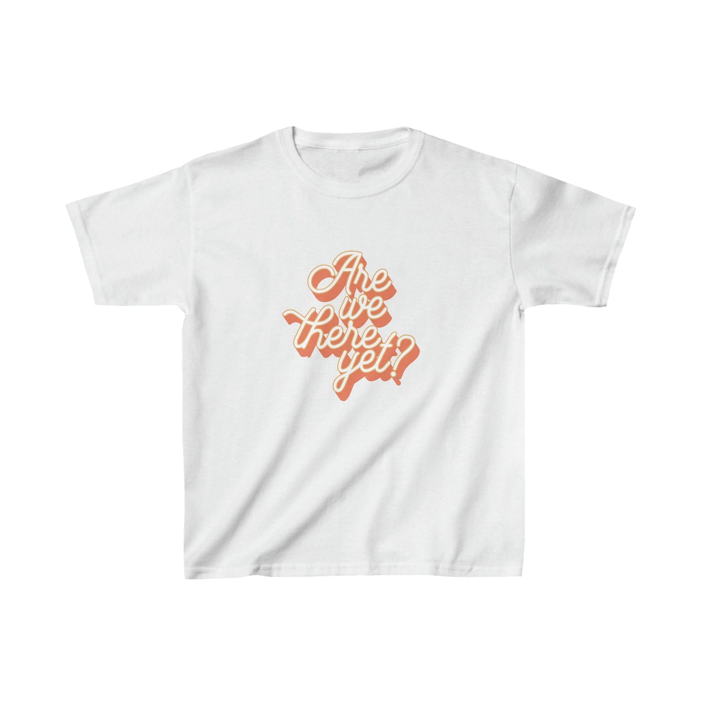 Kids clothes XS / White Are We There Yet? | Vacation | Summer | Kids Heavy Cotton™ Tee