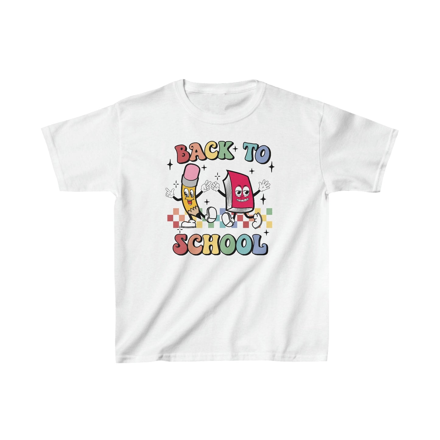 Kids clothes XS / White Back to School | Retro | YOUTH Sizes | Cotton Tee