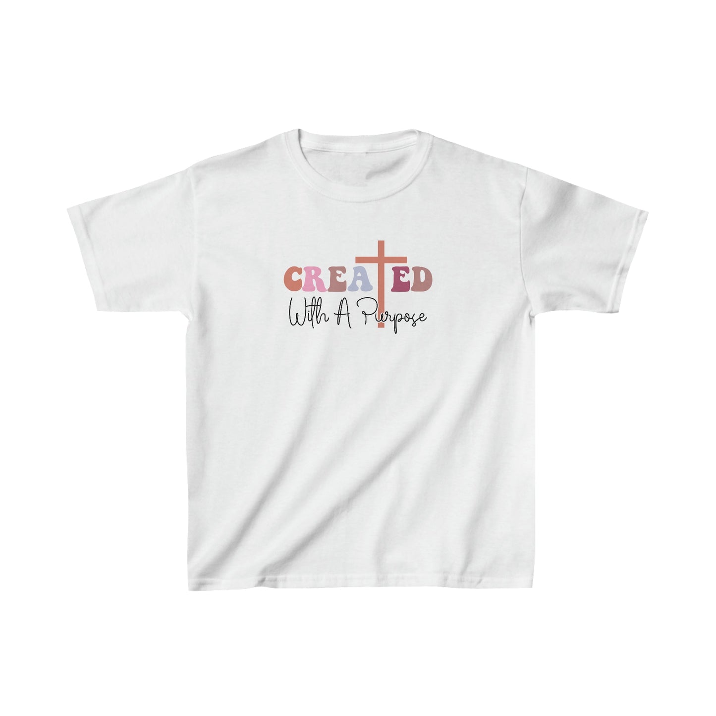 Kids clothes XS / White Created With a Purpose | Christian | Kids Heavy Cotton™ Tee