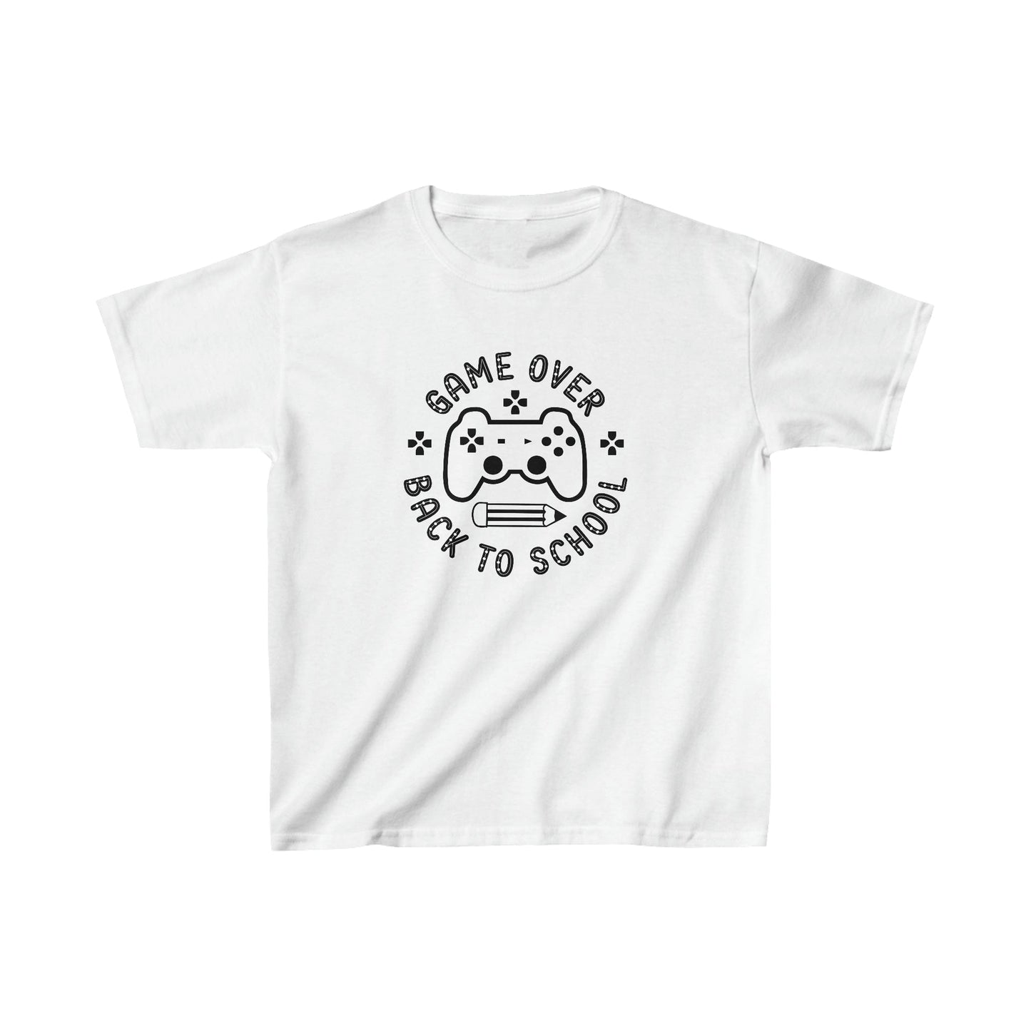 Kids clothes XS / White Game Over | Back to School | YOUTH Sizes | Cotton Tee