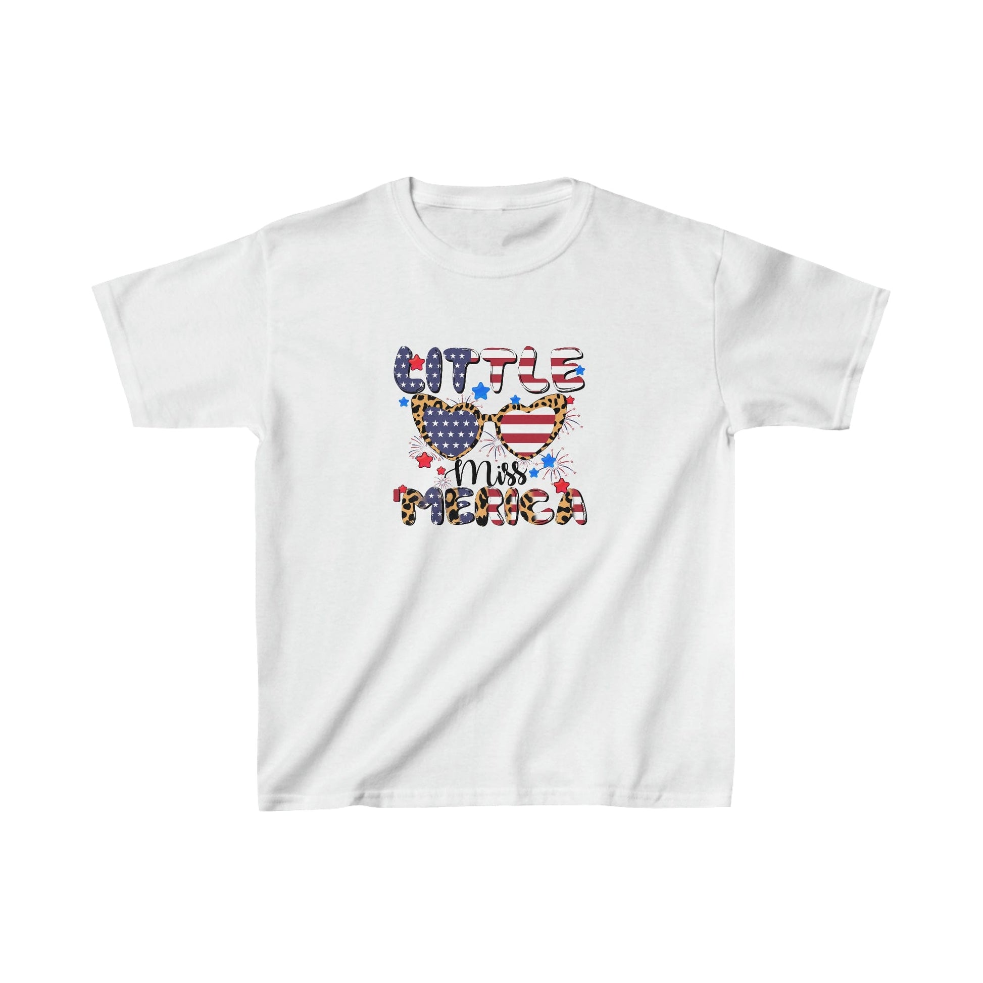 Kids clothes XS / White Little Miss 'Merica | Kids Heavy Cotton™ Tee