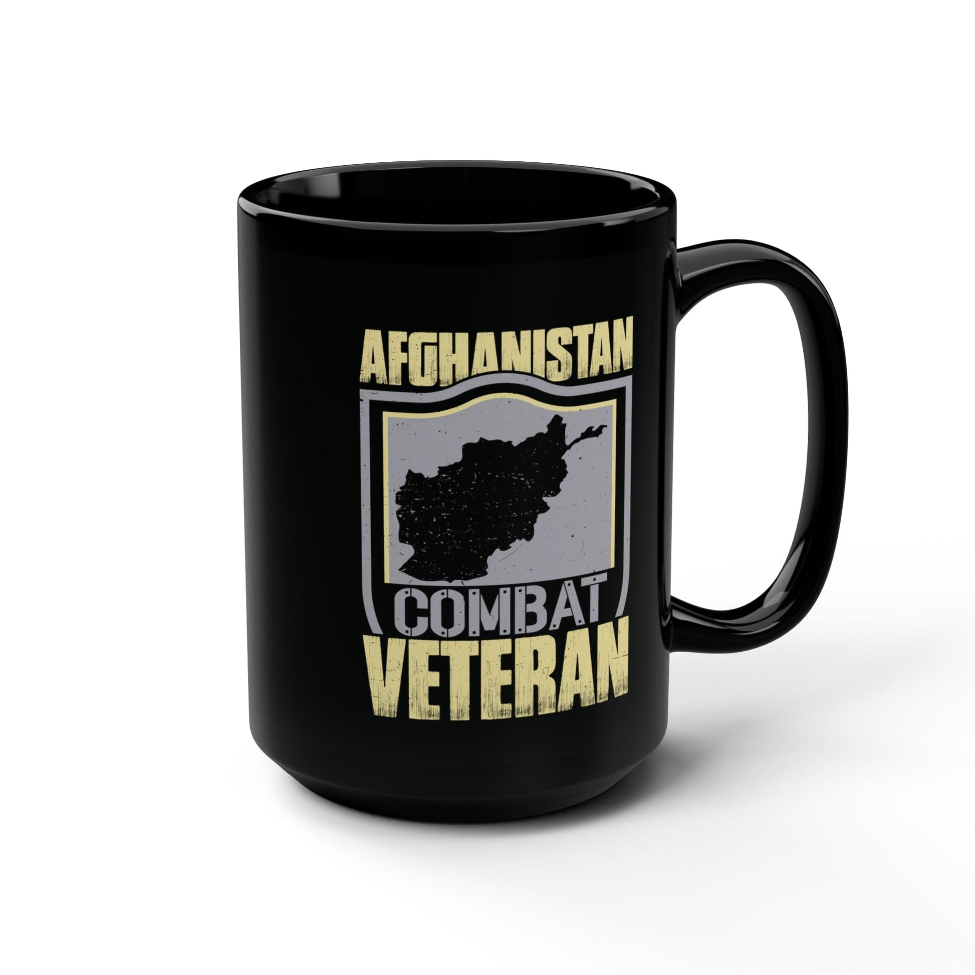 Mug 15oz Afghanistan Combat Veteran | 15 oz. Black Mug