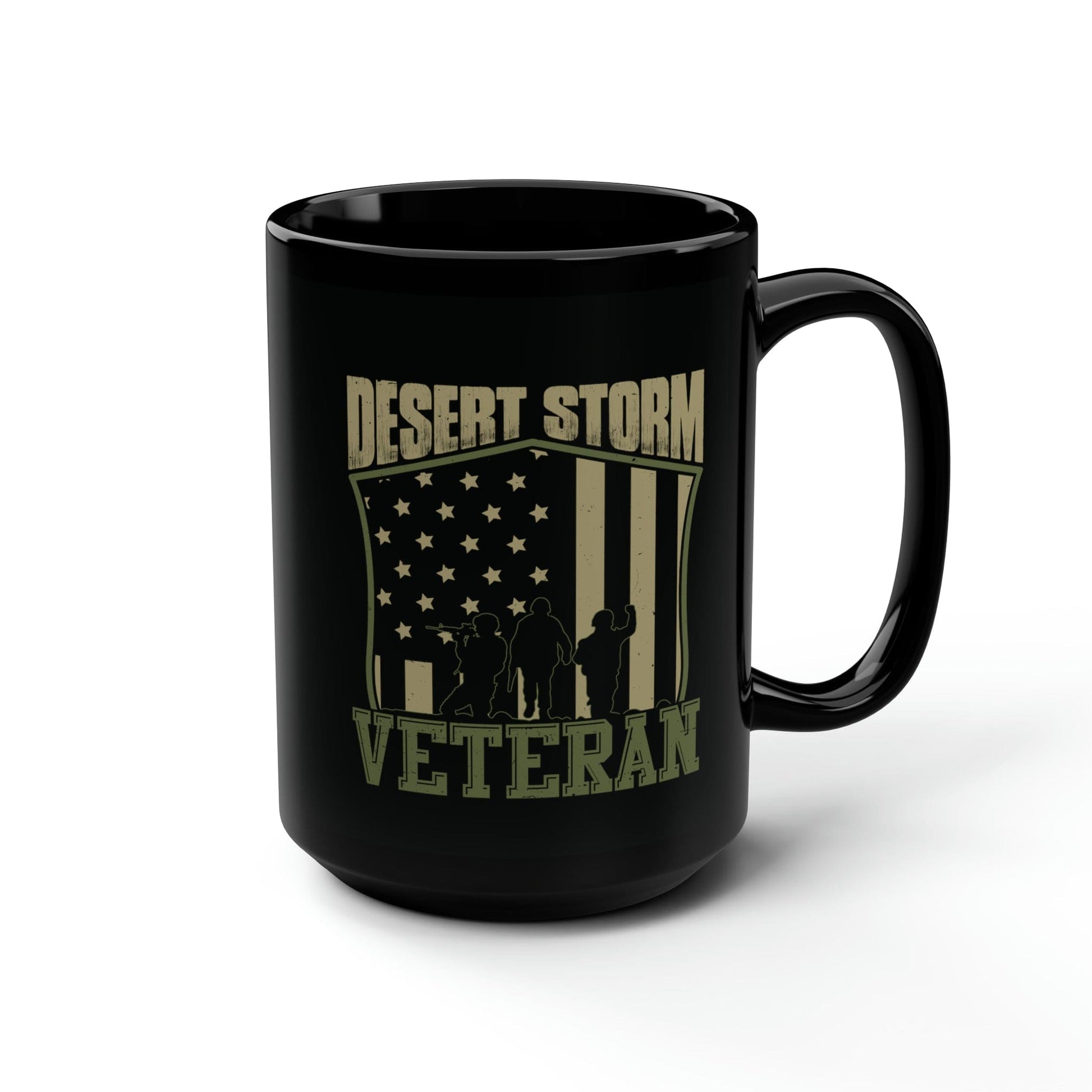 Mug 15oz Desert Storm Veteran | 15 oz. Black Mug