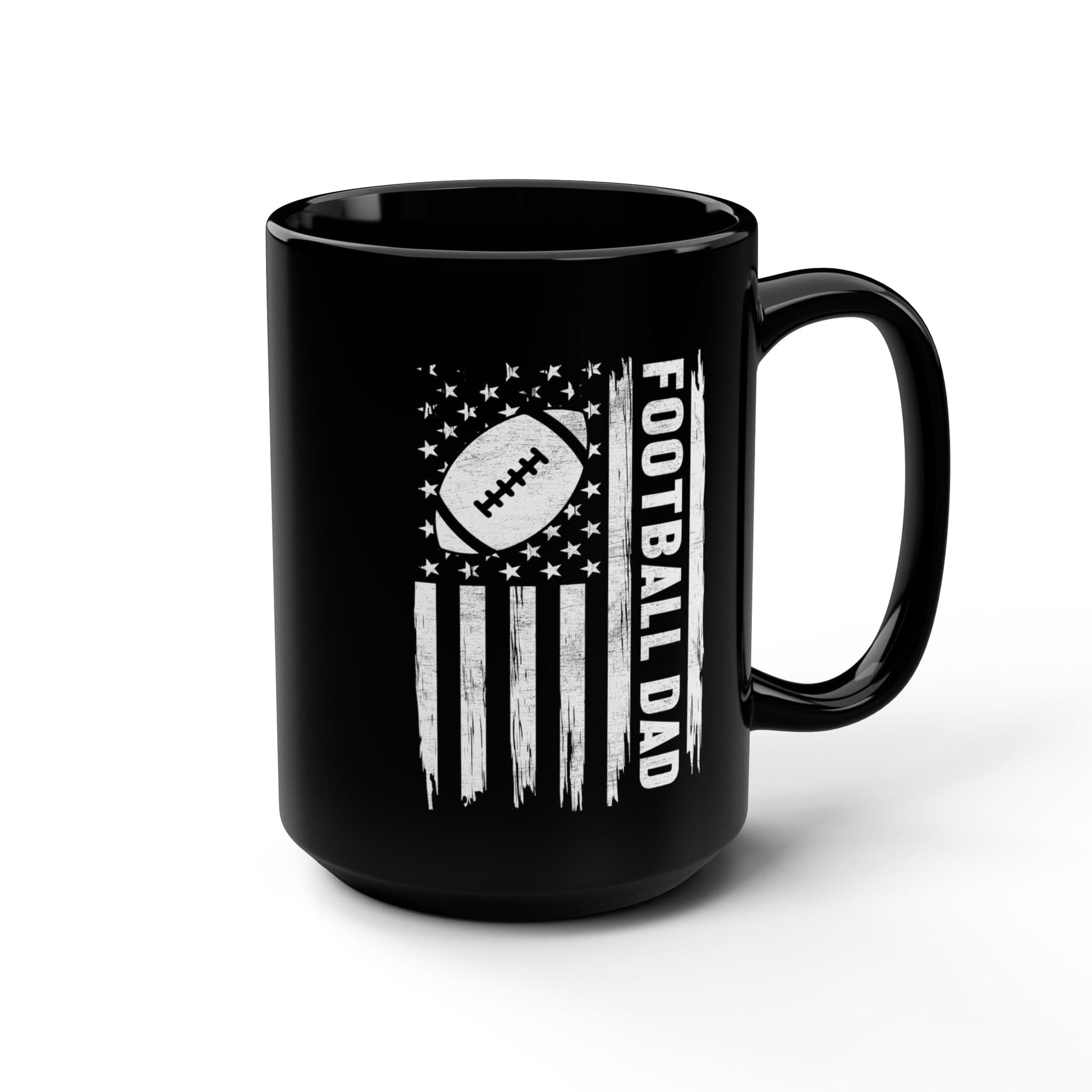 Mug 15oz Football Dad | 15 oz. Black Mug