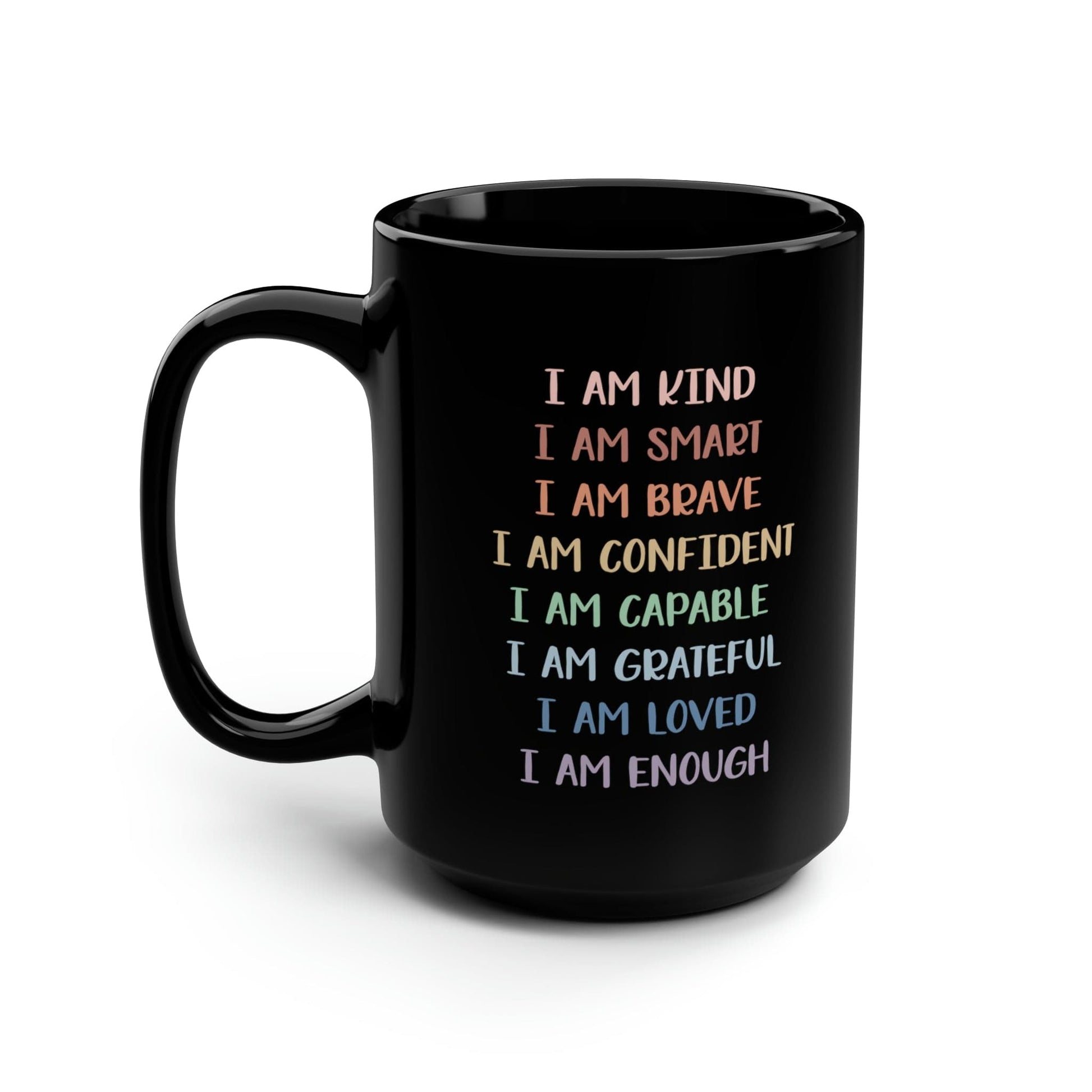 Mug 15oz I Am Enough | 15 oz. Black Mug