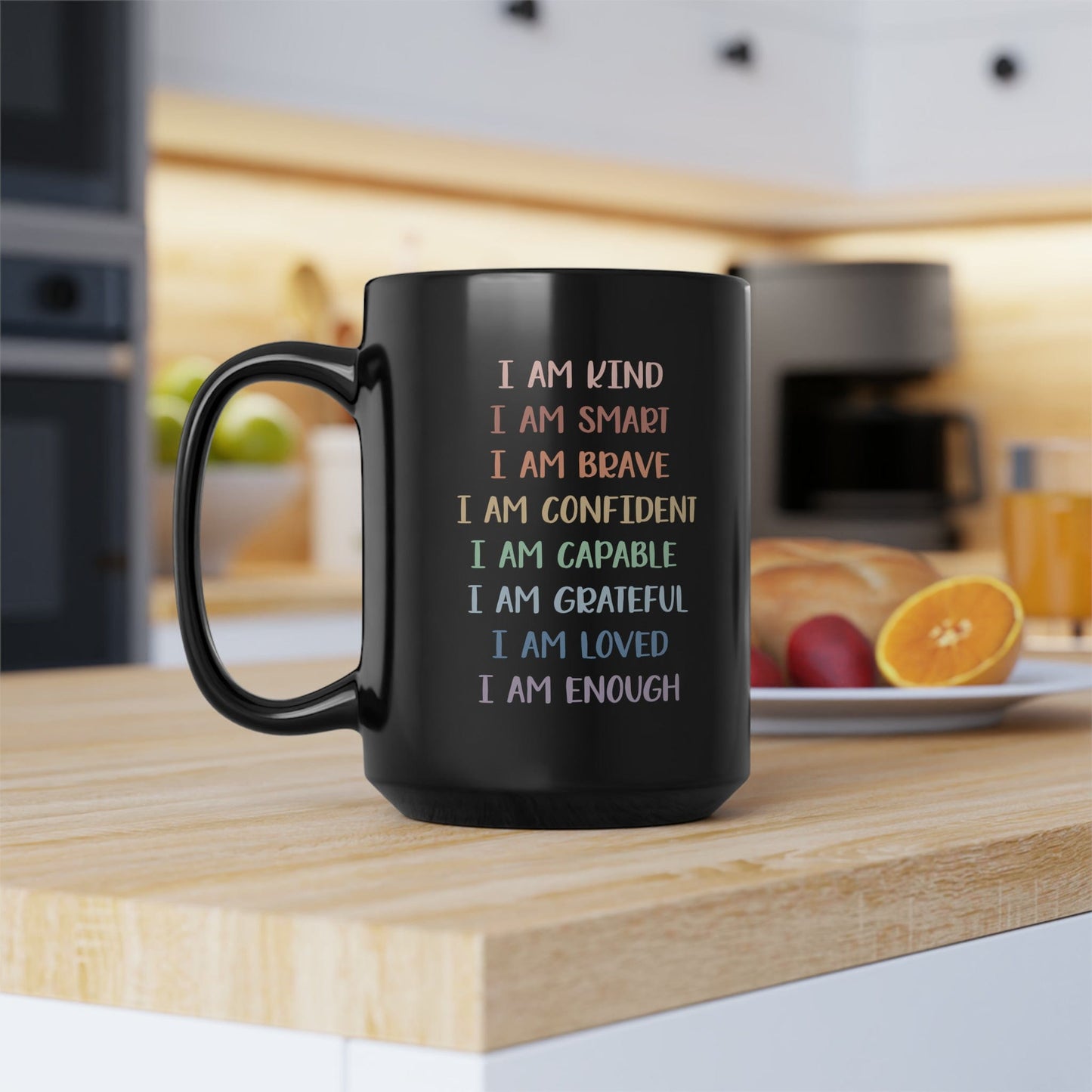 Mug 15oz I Am Enough | 15 oz. Black Mug