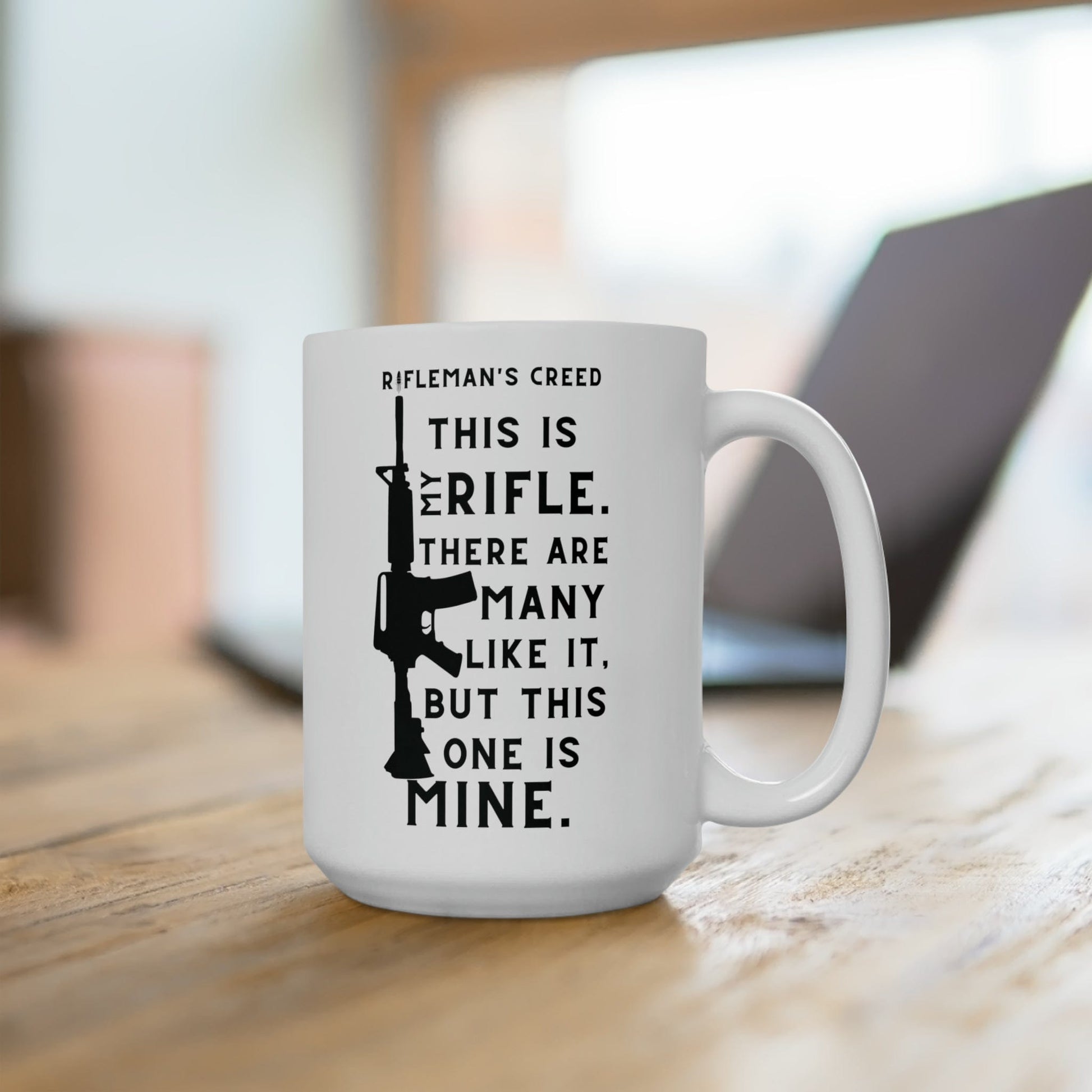 Mug 15oz Rifleman's Creed | USMC | 15 oz. White Mug