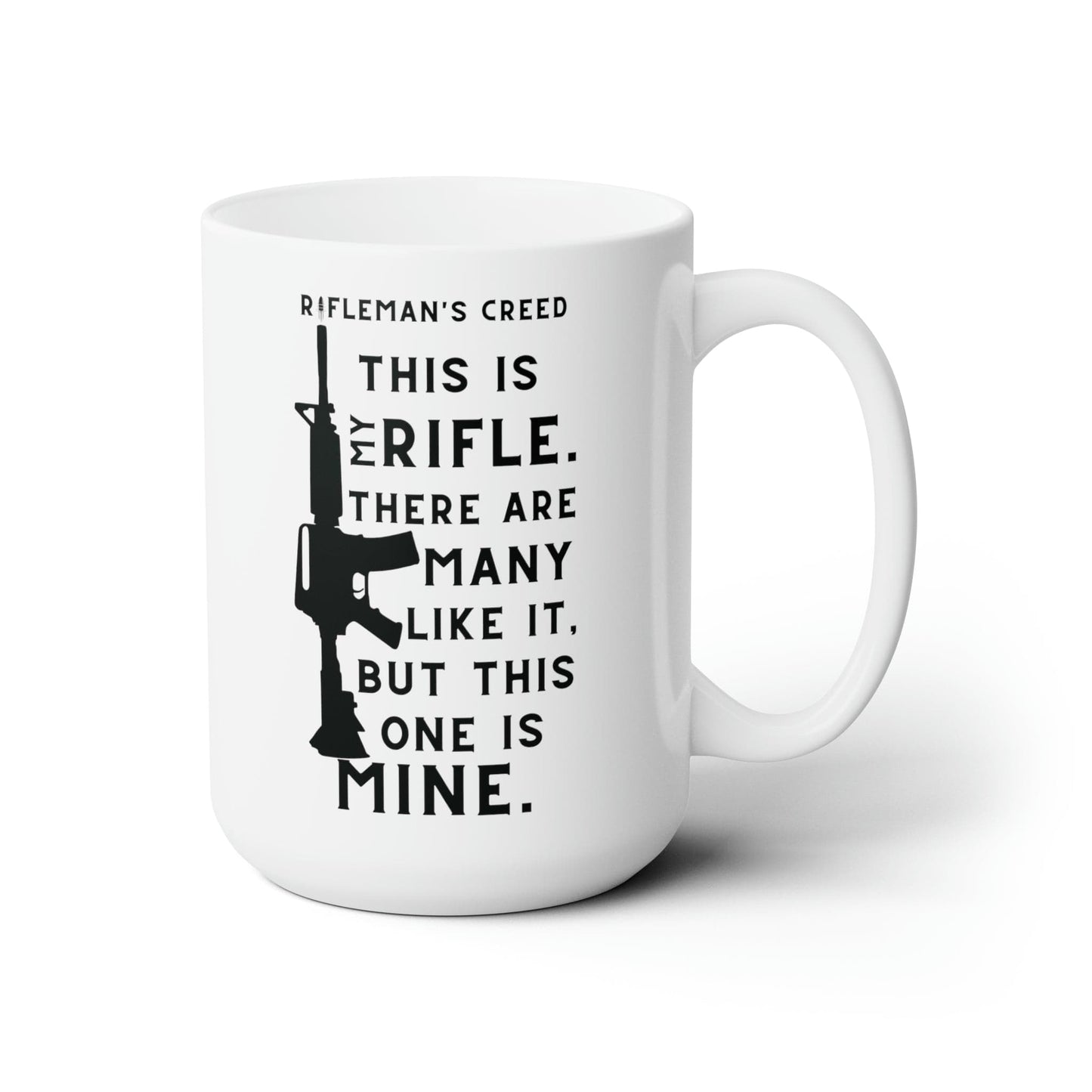 Mug 15oz Rifleman's Creed | USMC | 15 oz. White Mug