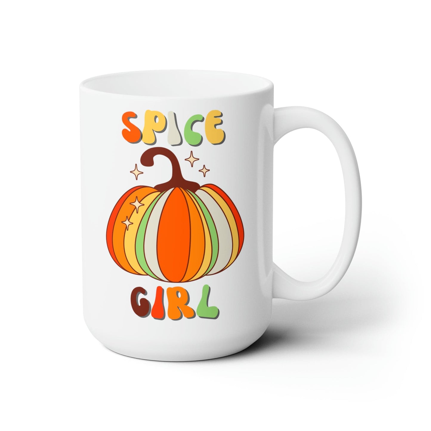 Mug 15oz Spice Girl | Pumpkin | Retro | 15 oz. White Mug