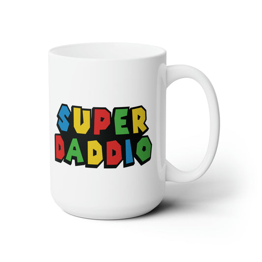 Mug 15oz Super Daddio | Dad | 15 oz. White Mug