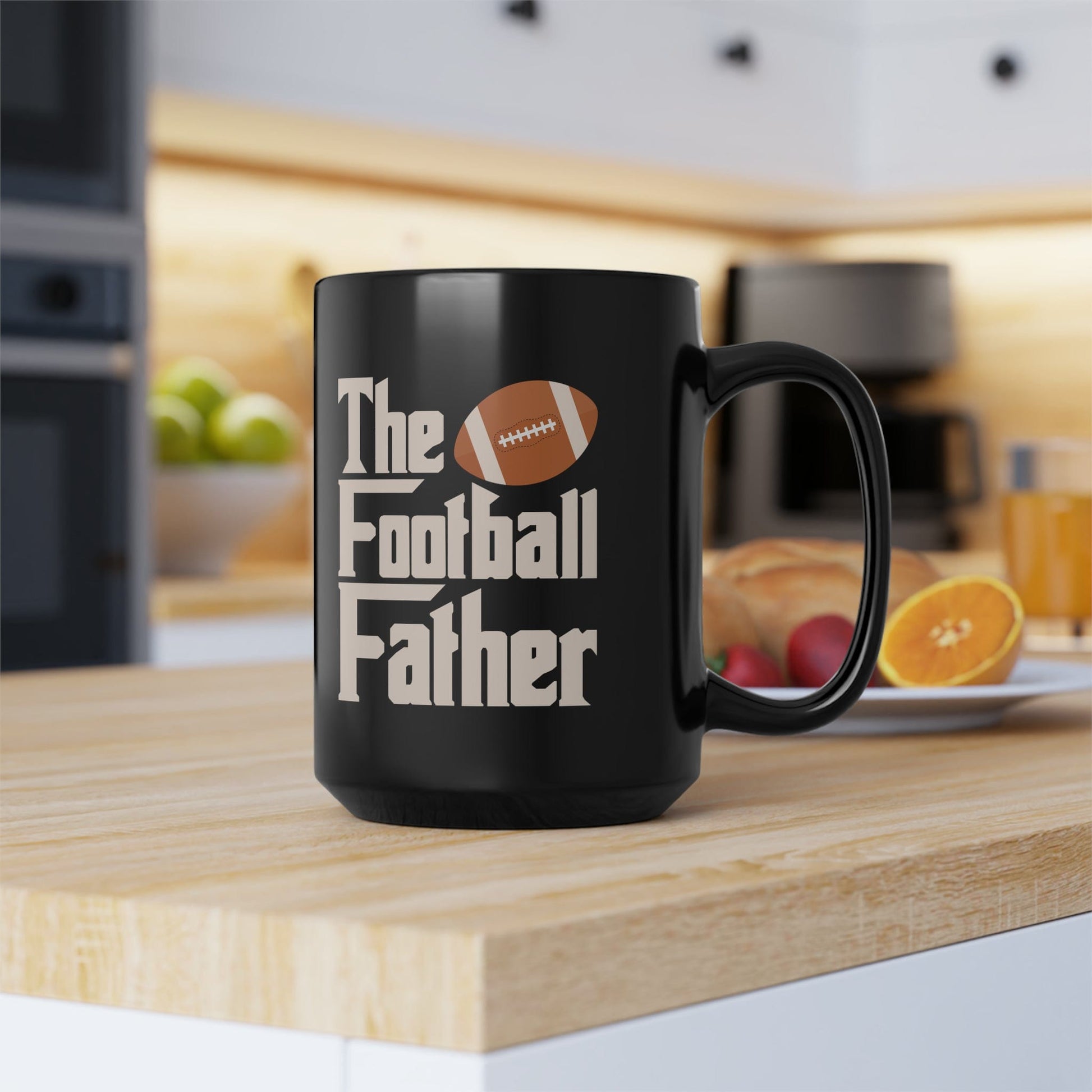 Mug 15oz The Football Father | 15 oz. Black Mug